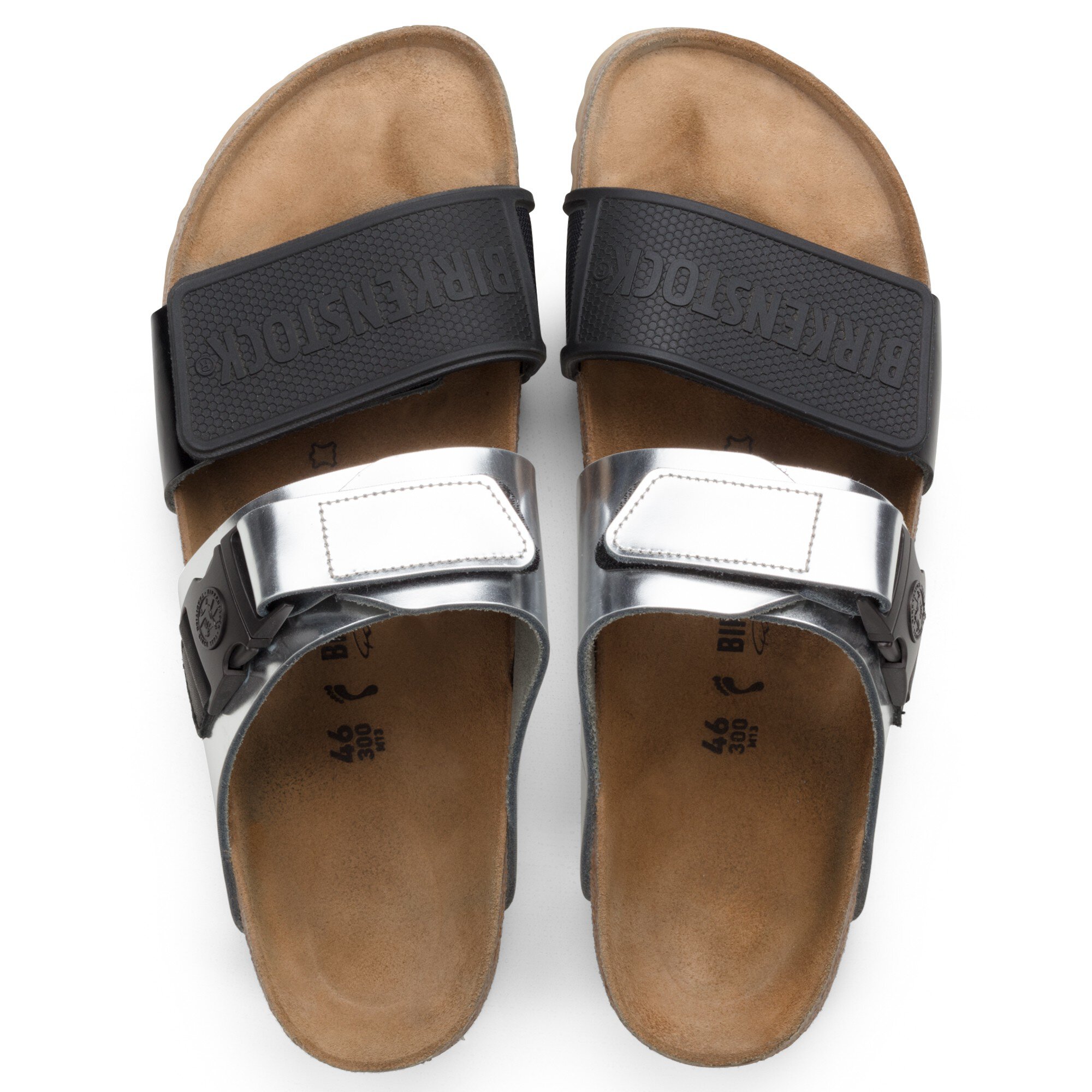 kilometer svovl Urimelig Rick Owens Rotterdam Natural Leather/Synthetics Black Silver | BIRKENSTOCK