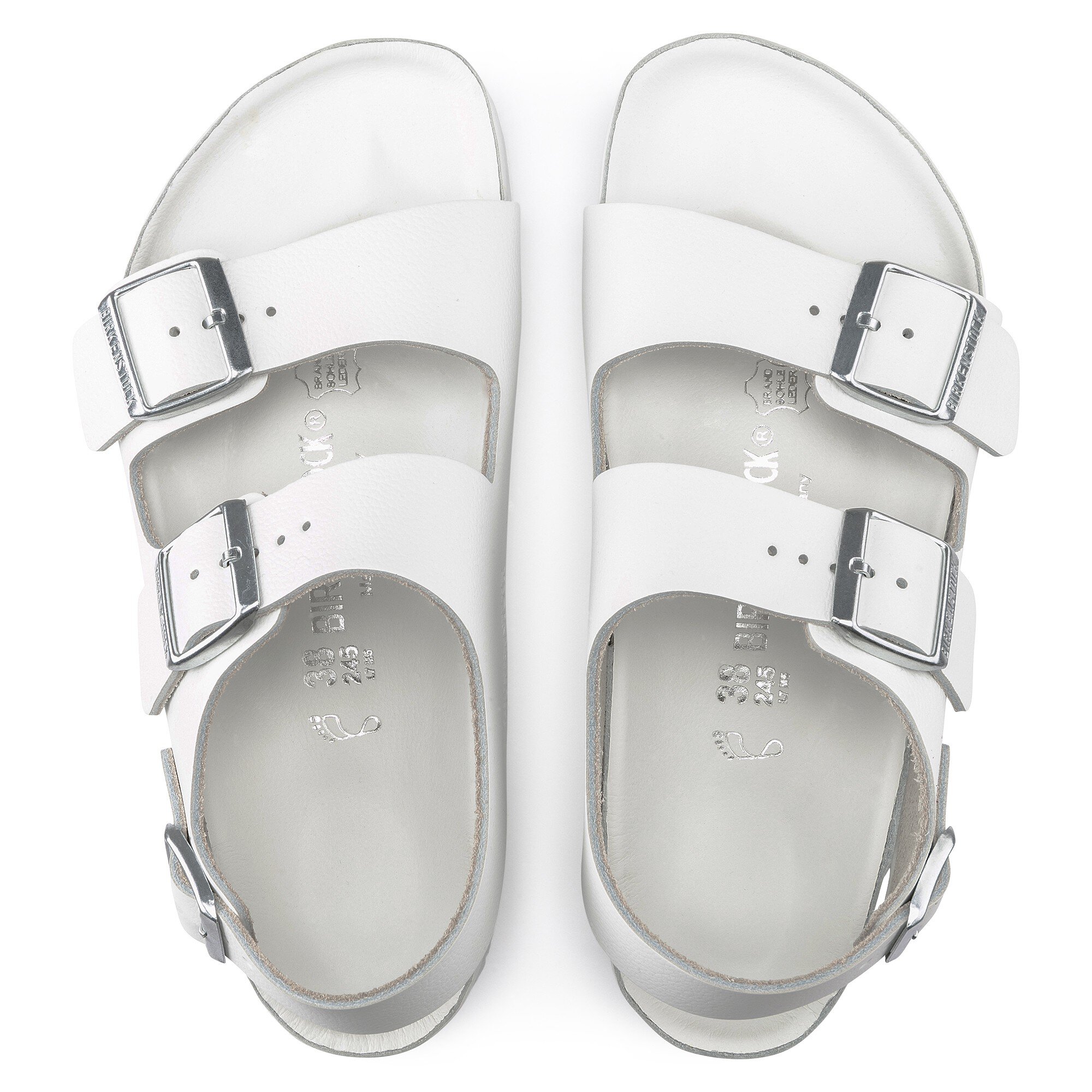 birkenstock milano white leather