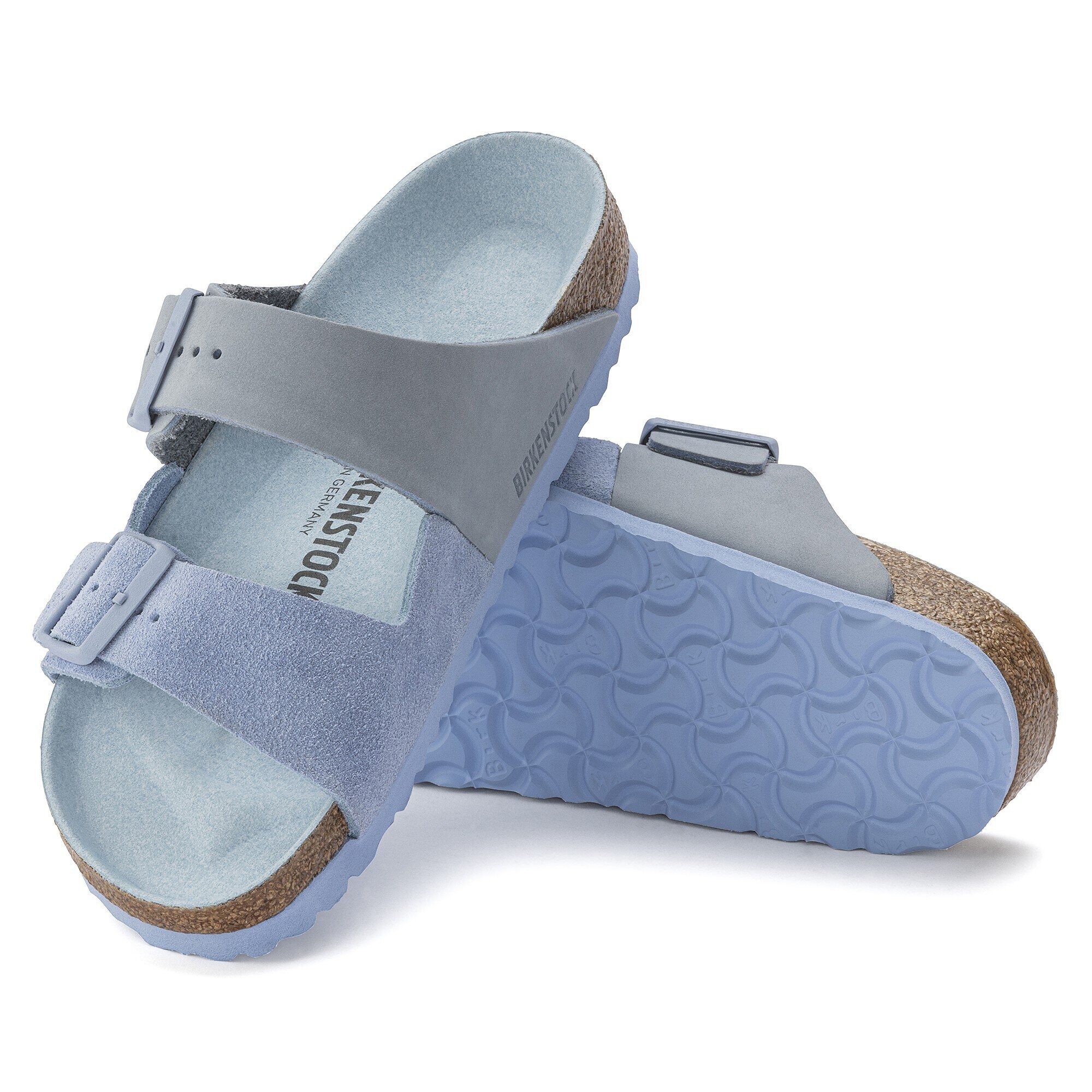 tønde Gymnastik romersk Arizona Split Nubuck/Suede Leather Dusty Blue | BIRKENSTOCK