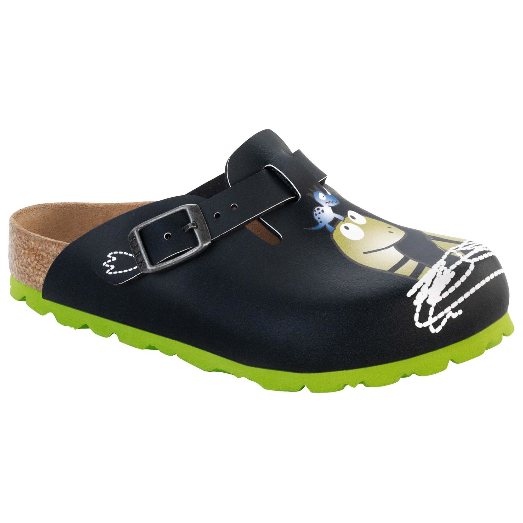 blue birkenstock clogs