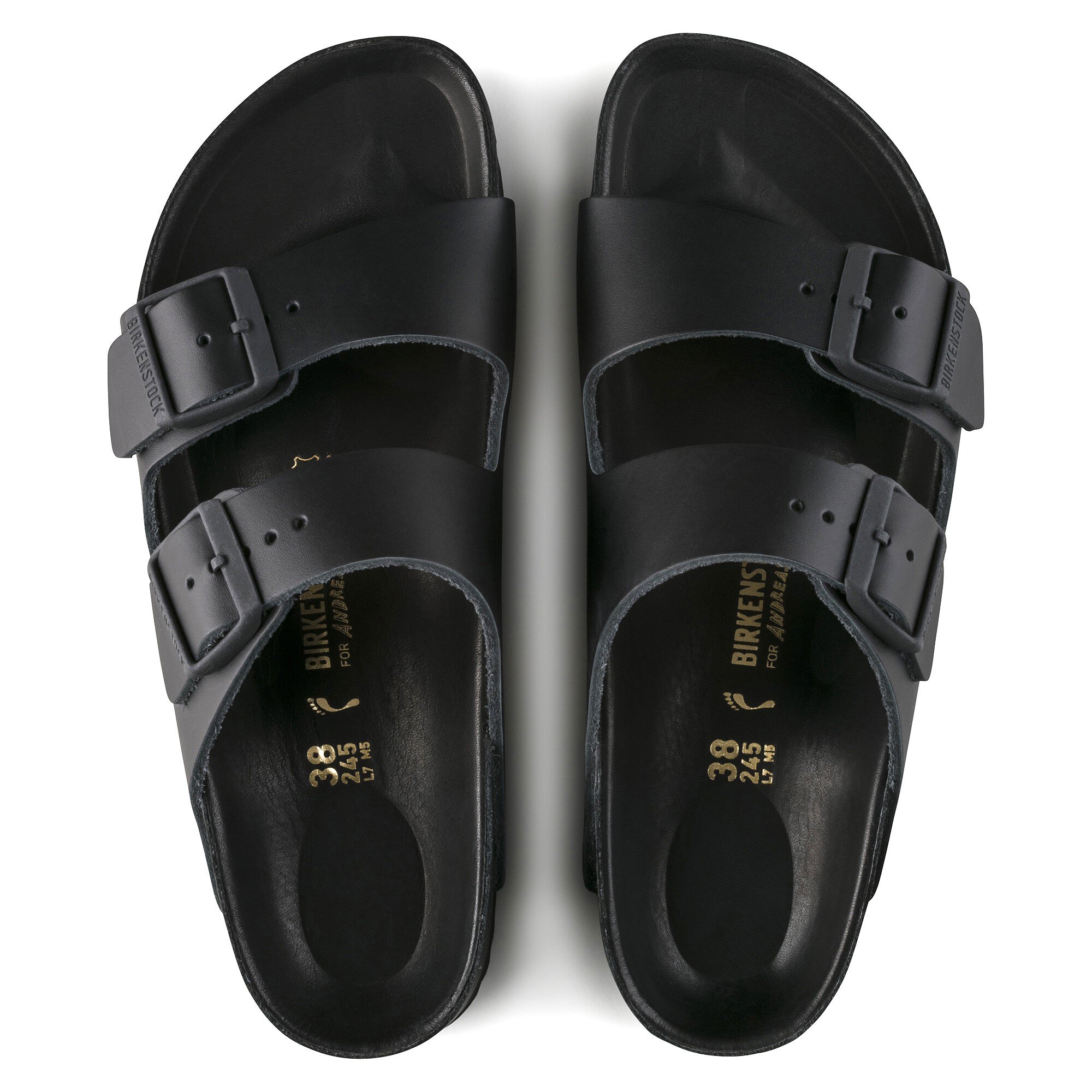 Arizona Exquisite Natural Leather Black | BIRKENSTOCK