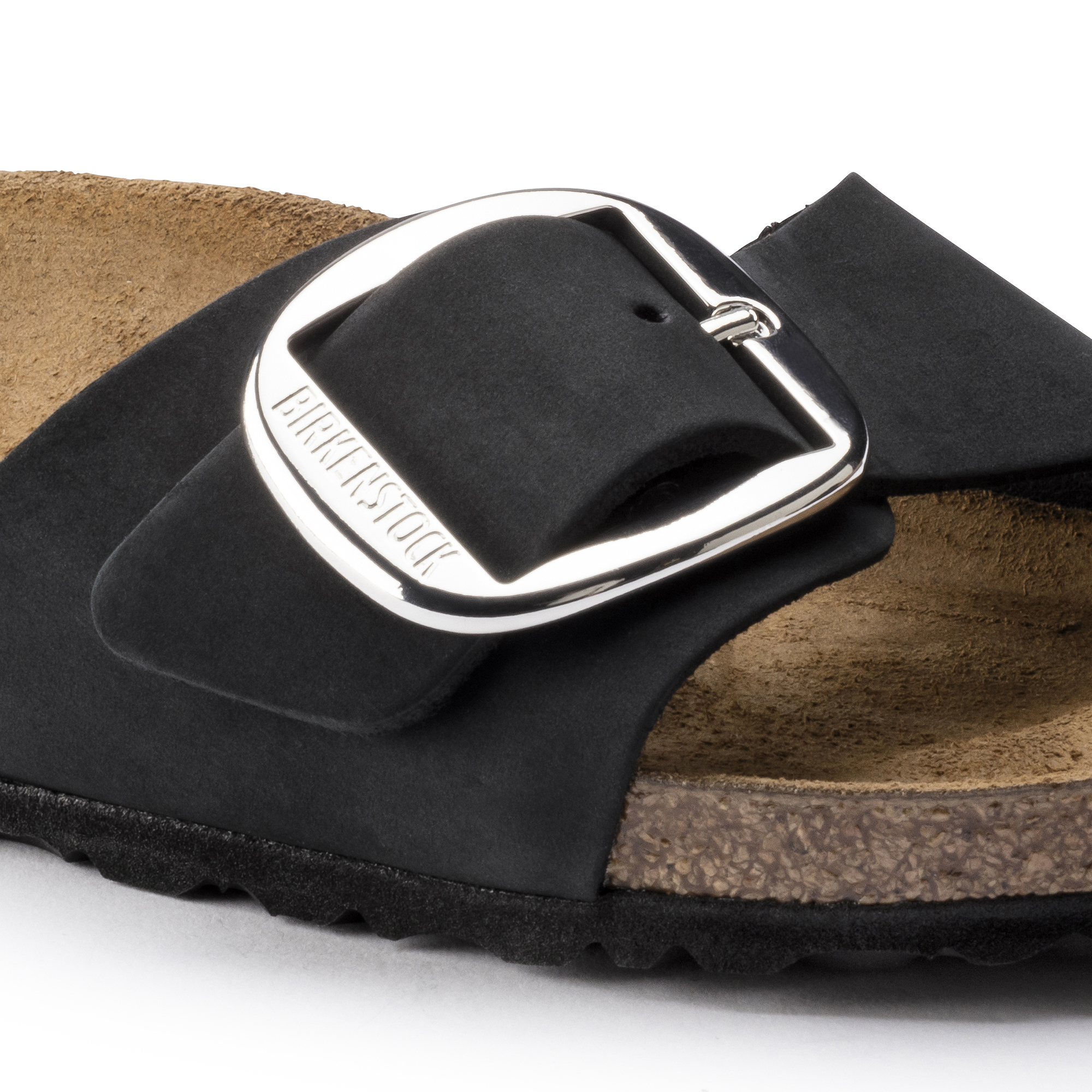 madrid big buckle slide sandal