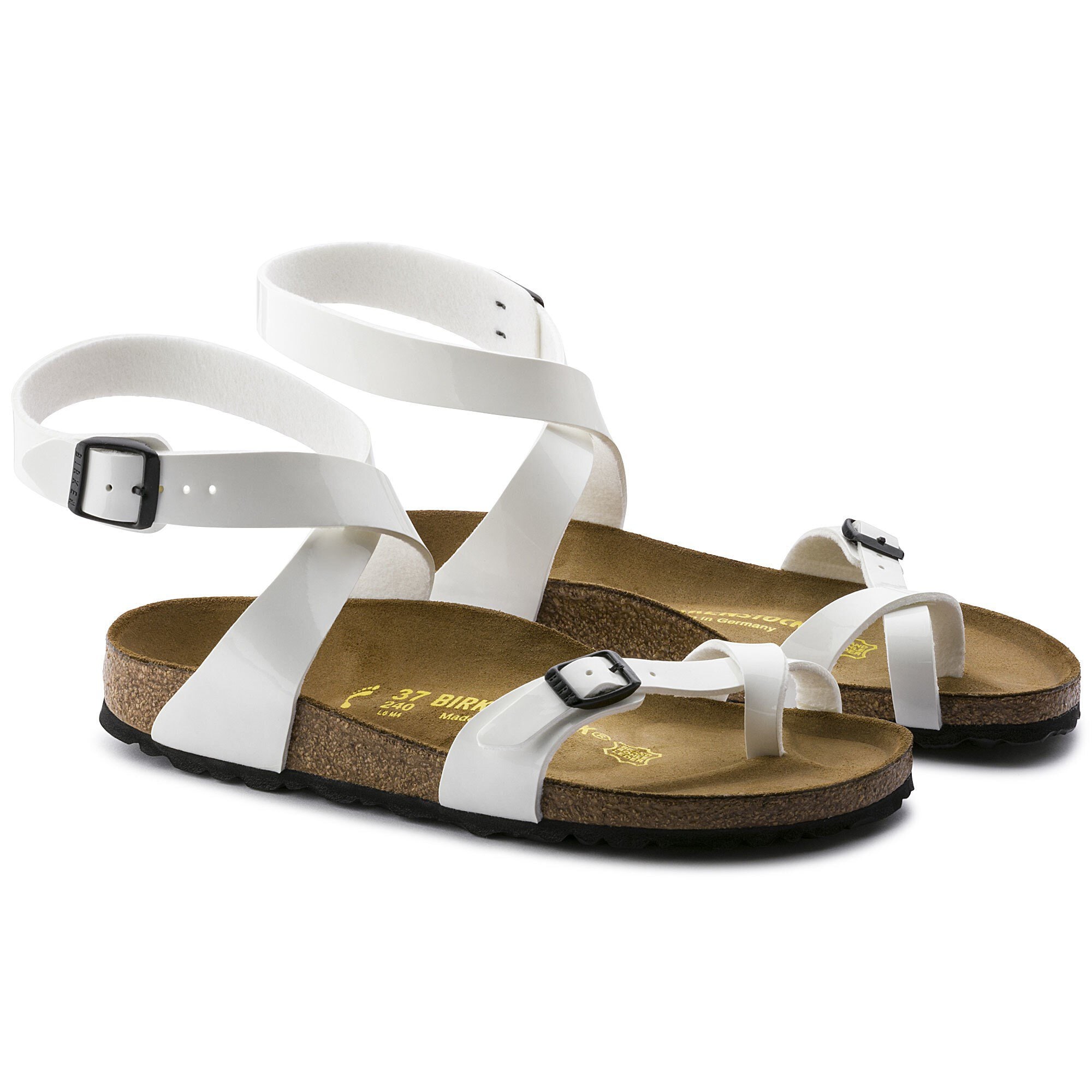 Yara Birko Flor Patent White BIRKENSTOCK