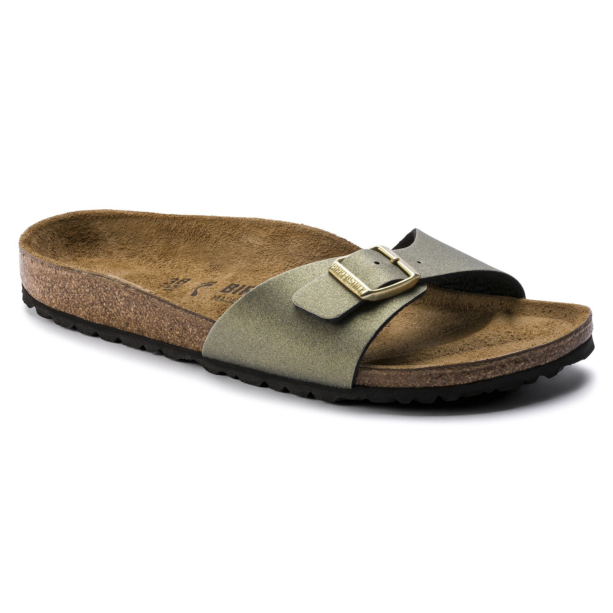 birkenstock icy metallic stone gold