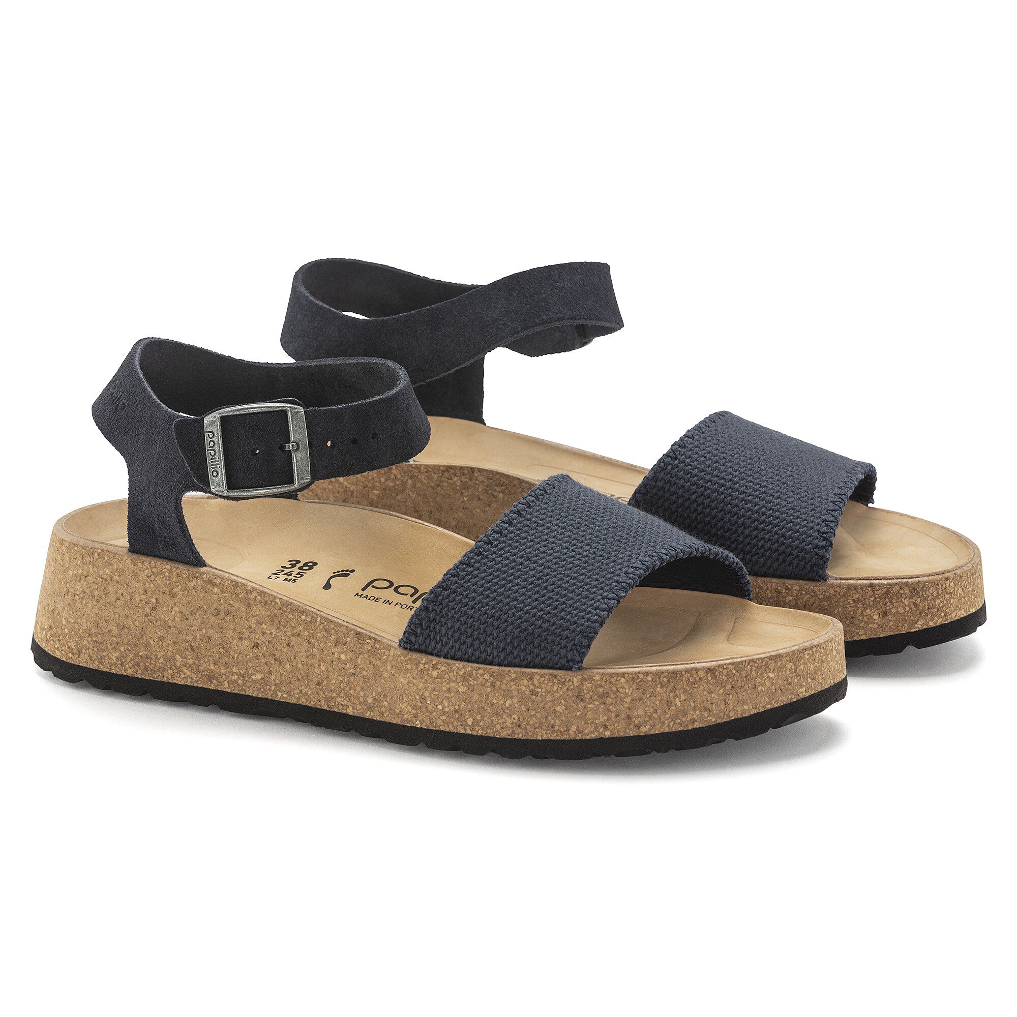 Glenda Suede Leather/Textile Midnight | BIRKENSTOCK