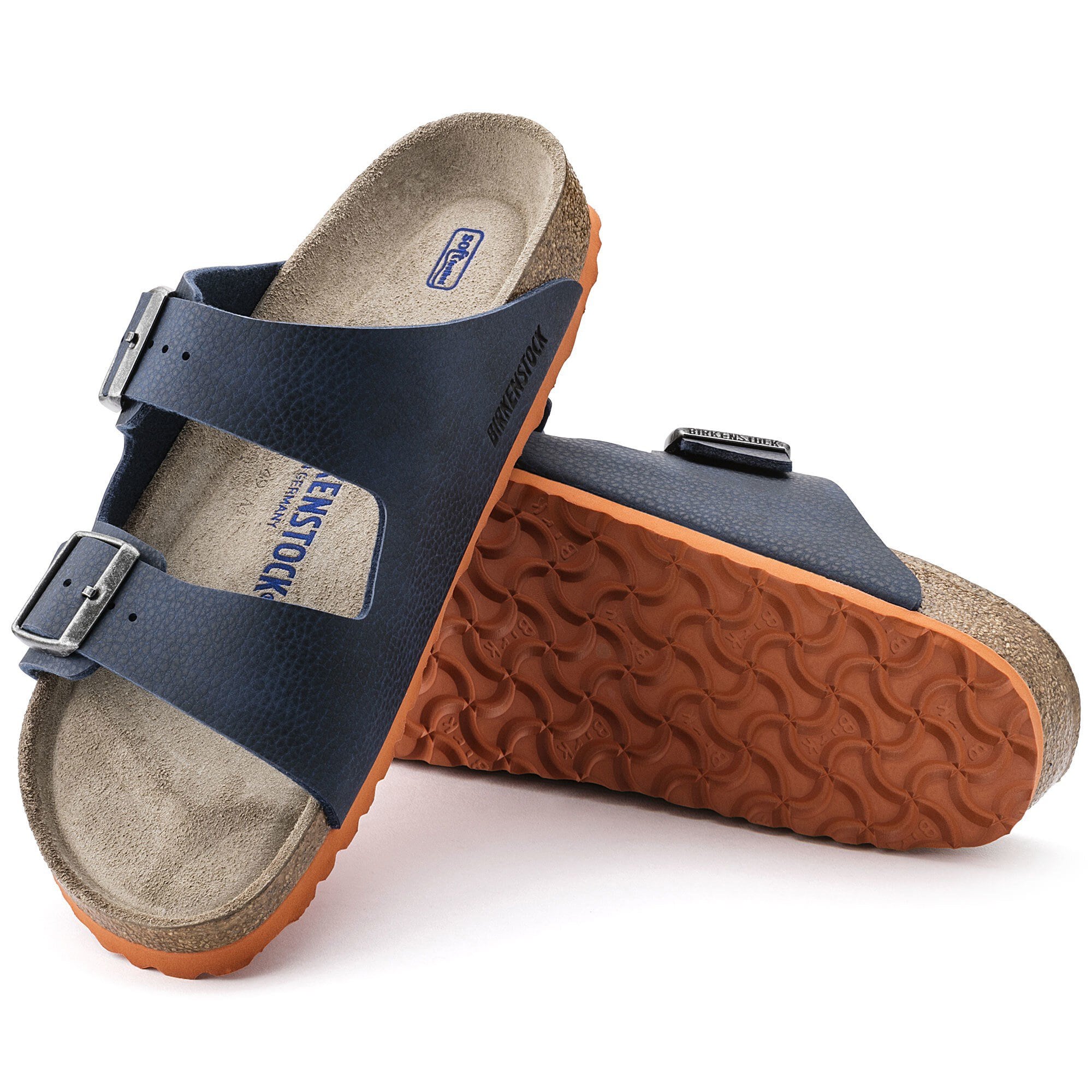 birkenstock arizona desert soil blue