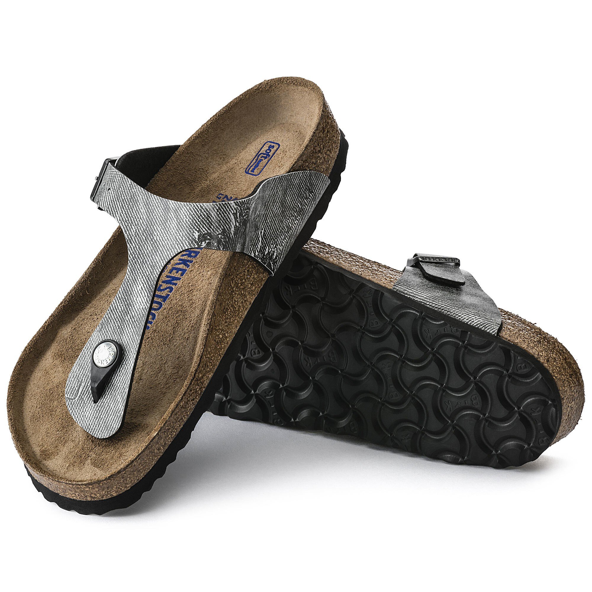 birkenstock jeans washed out blue