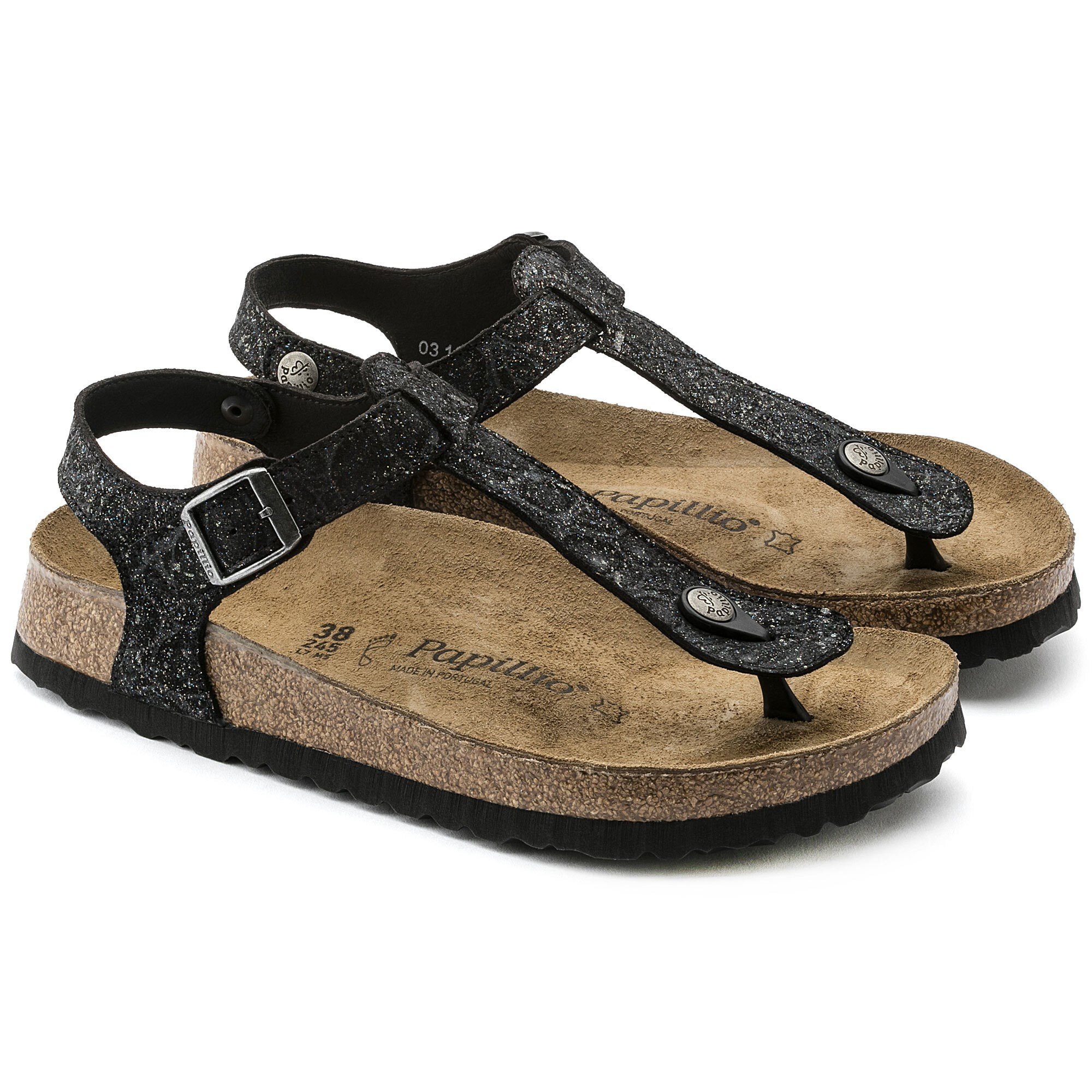 Verlenen Raar Monografie Kairo Embossed Natural Leather Black | BIRKENSTOCK