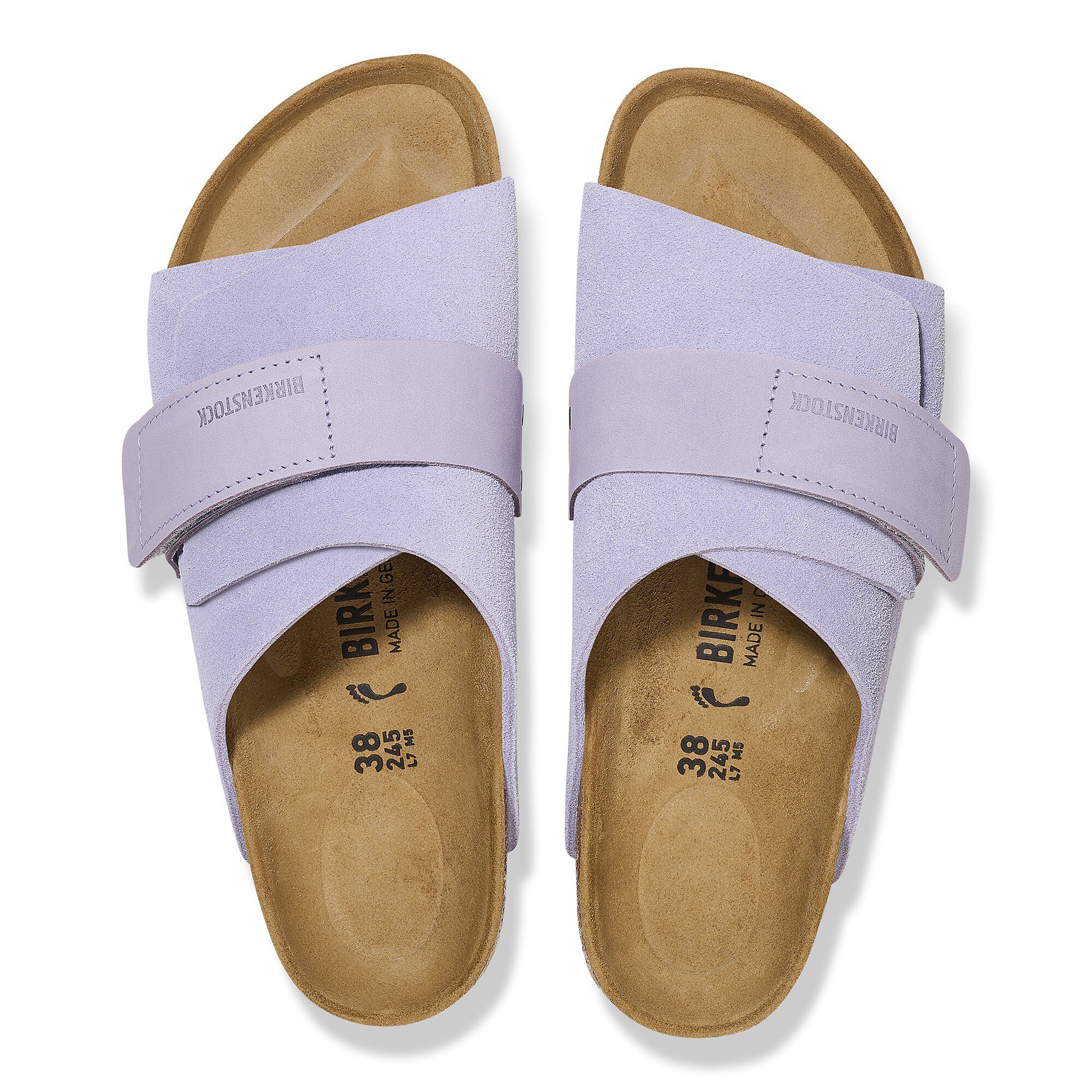 Kyoto Suede Leather Gray Taupe | BIRKENSTOCK