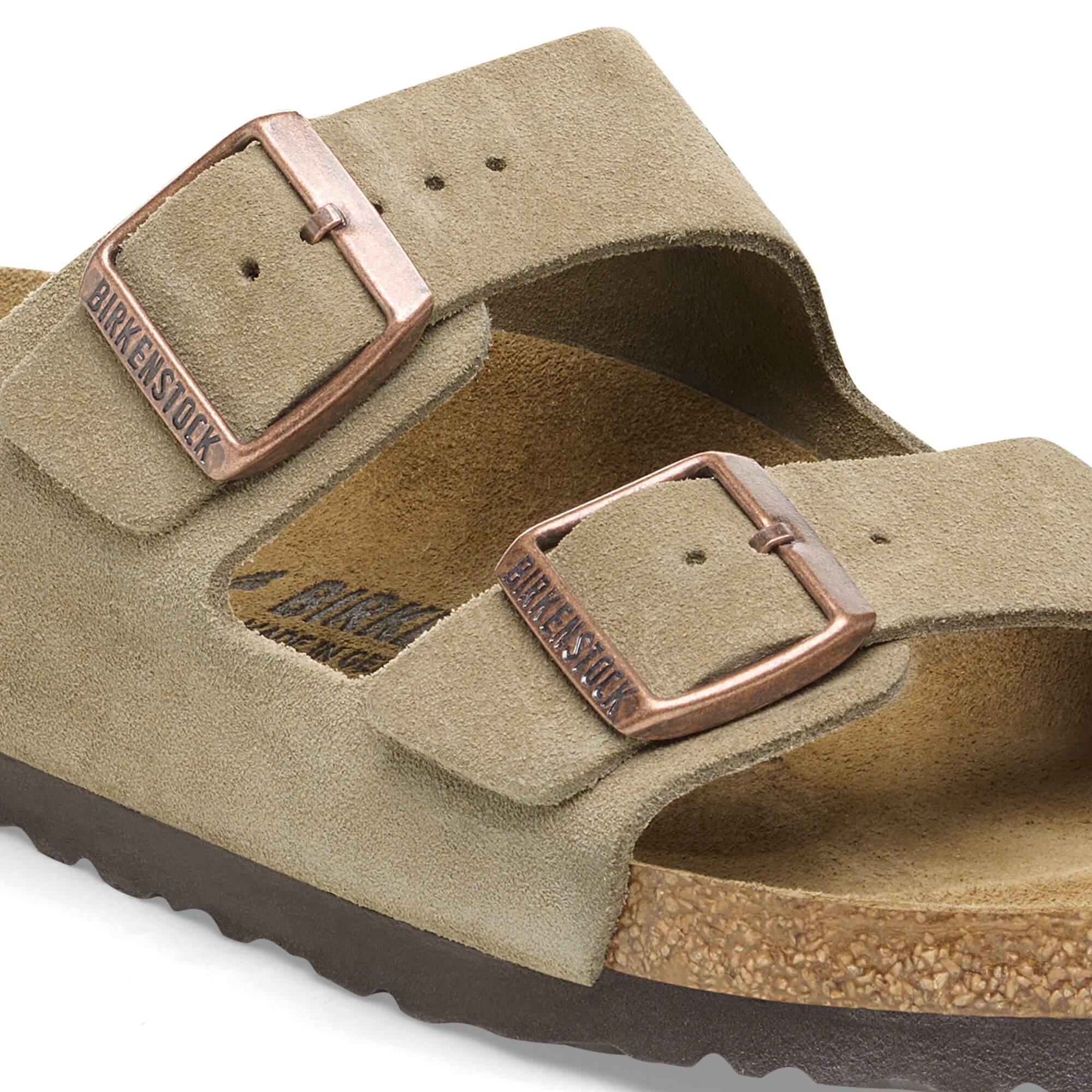 Arizona Suede Leather Taupe | BIRKENSTOCK