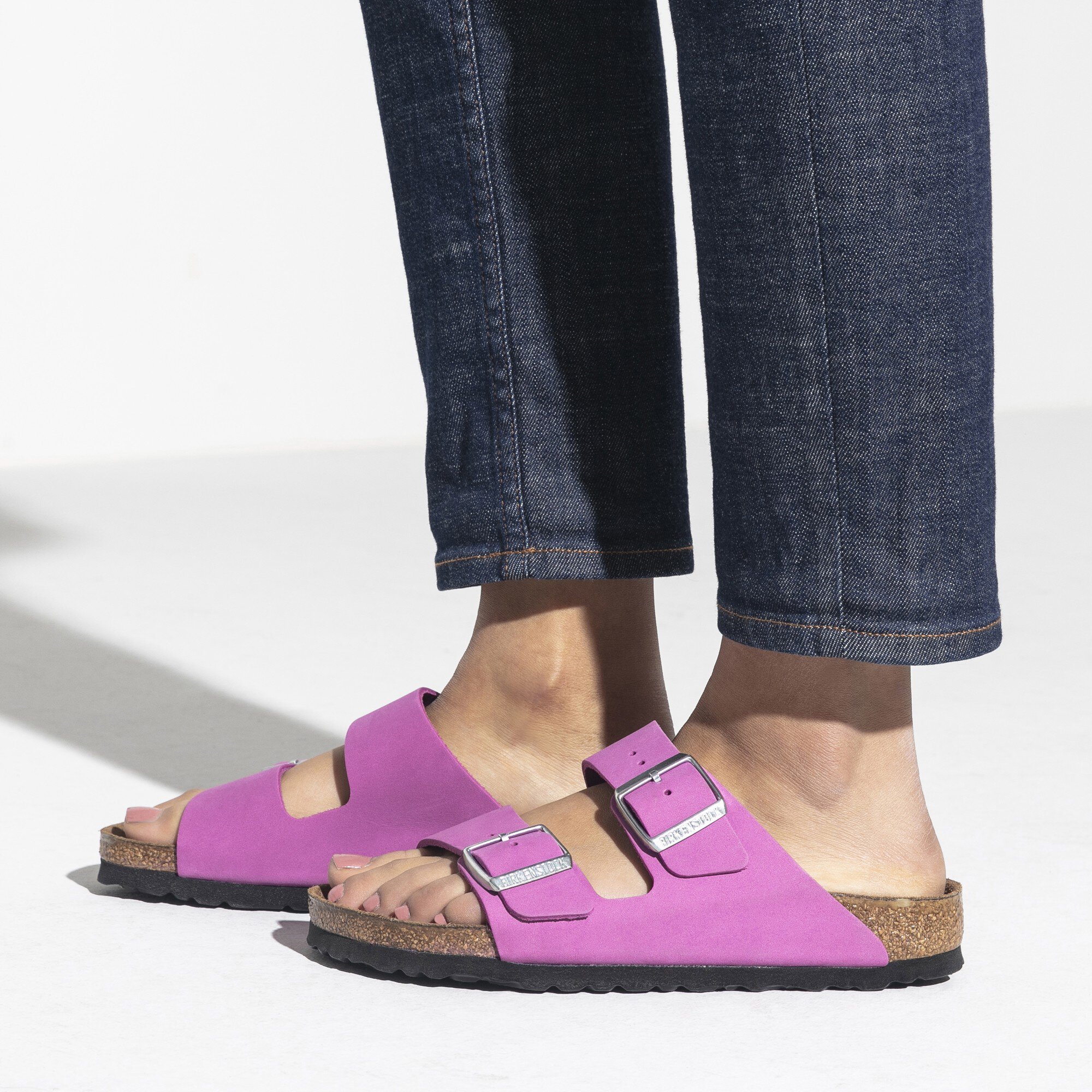 Modernisering uddøde gas Arizona Soft Footbed Nubuck Leather Purple Orchid | BIRKENSTOCK