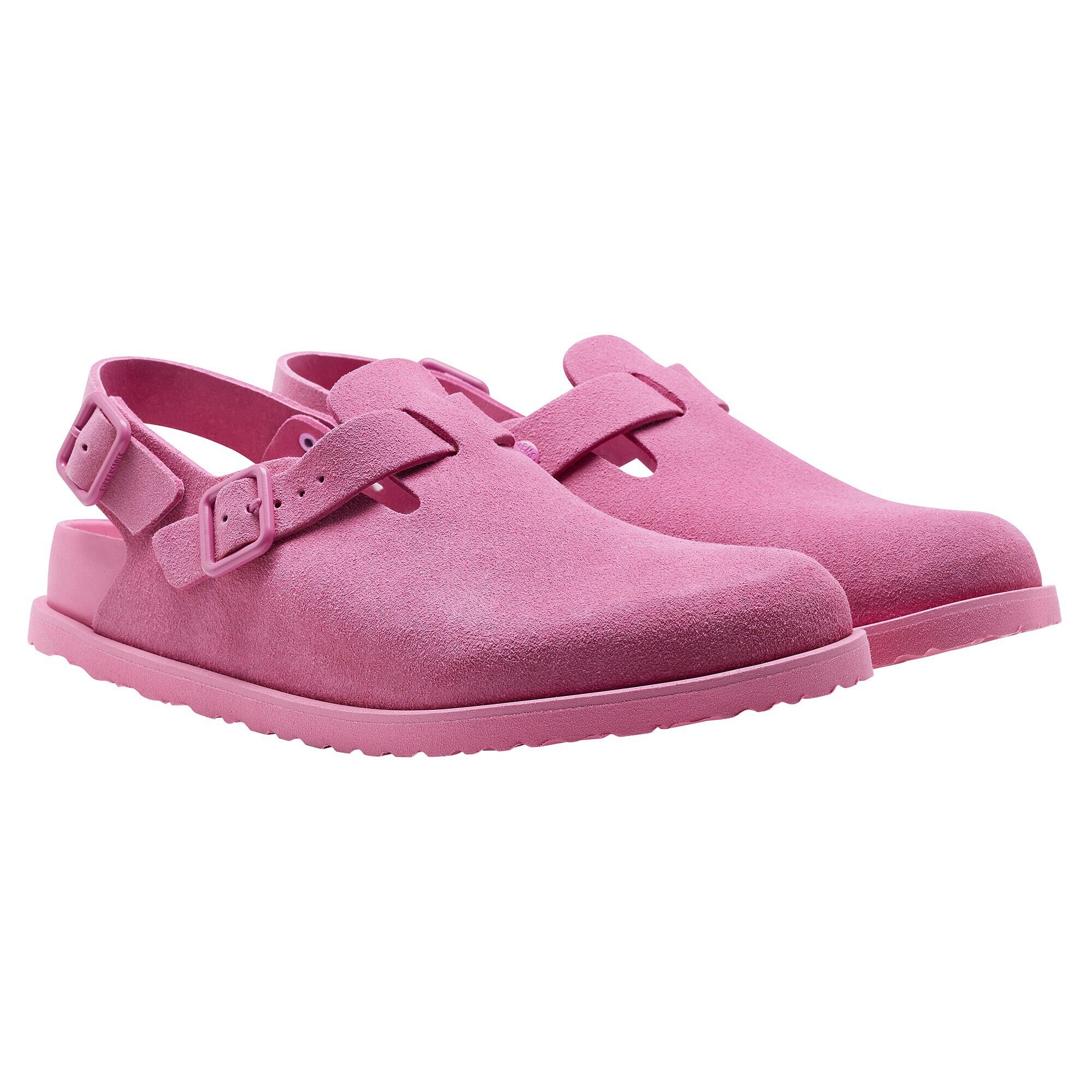 Pink leather birkenstocks clearance