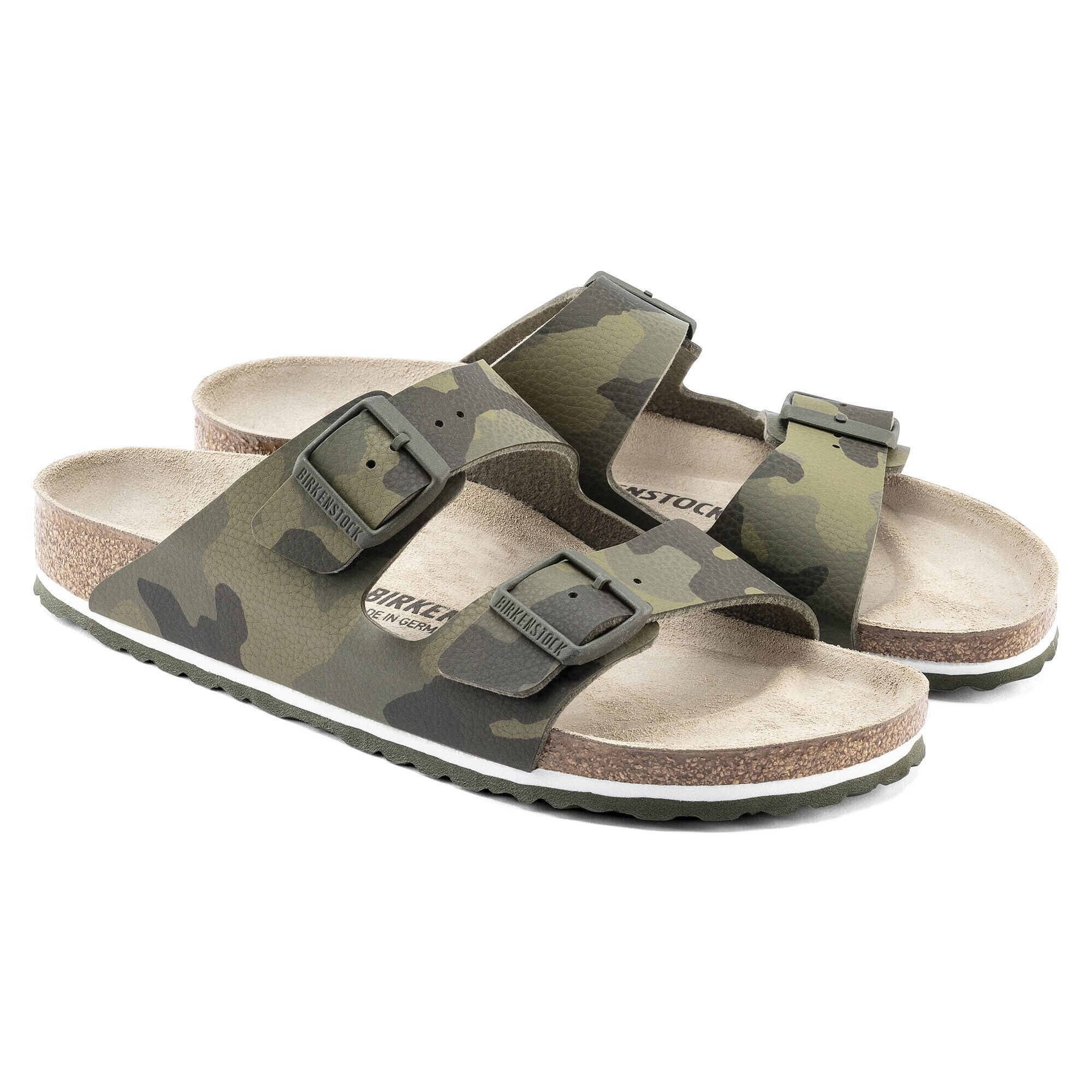 Birkenstock arizona sales camouflage green