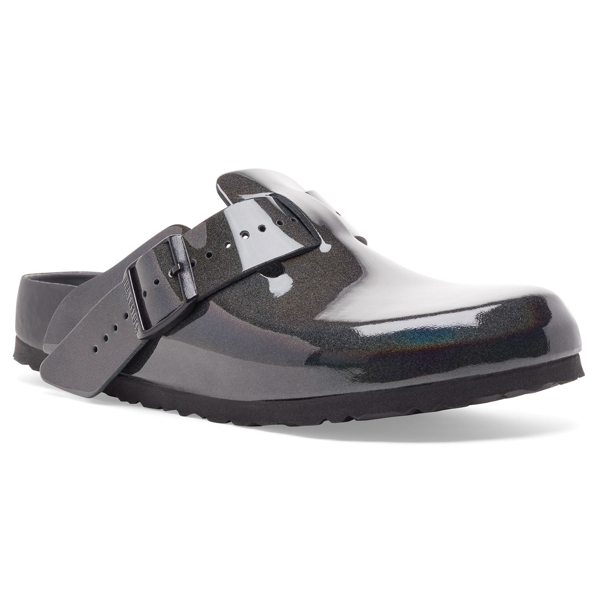 Rick Owens Boston Natural Leather Black Iridescent | BIRKENSTOCK