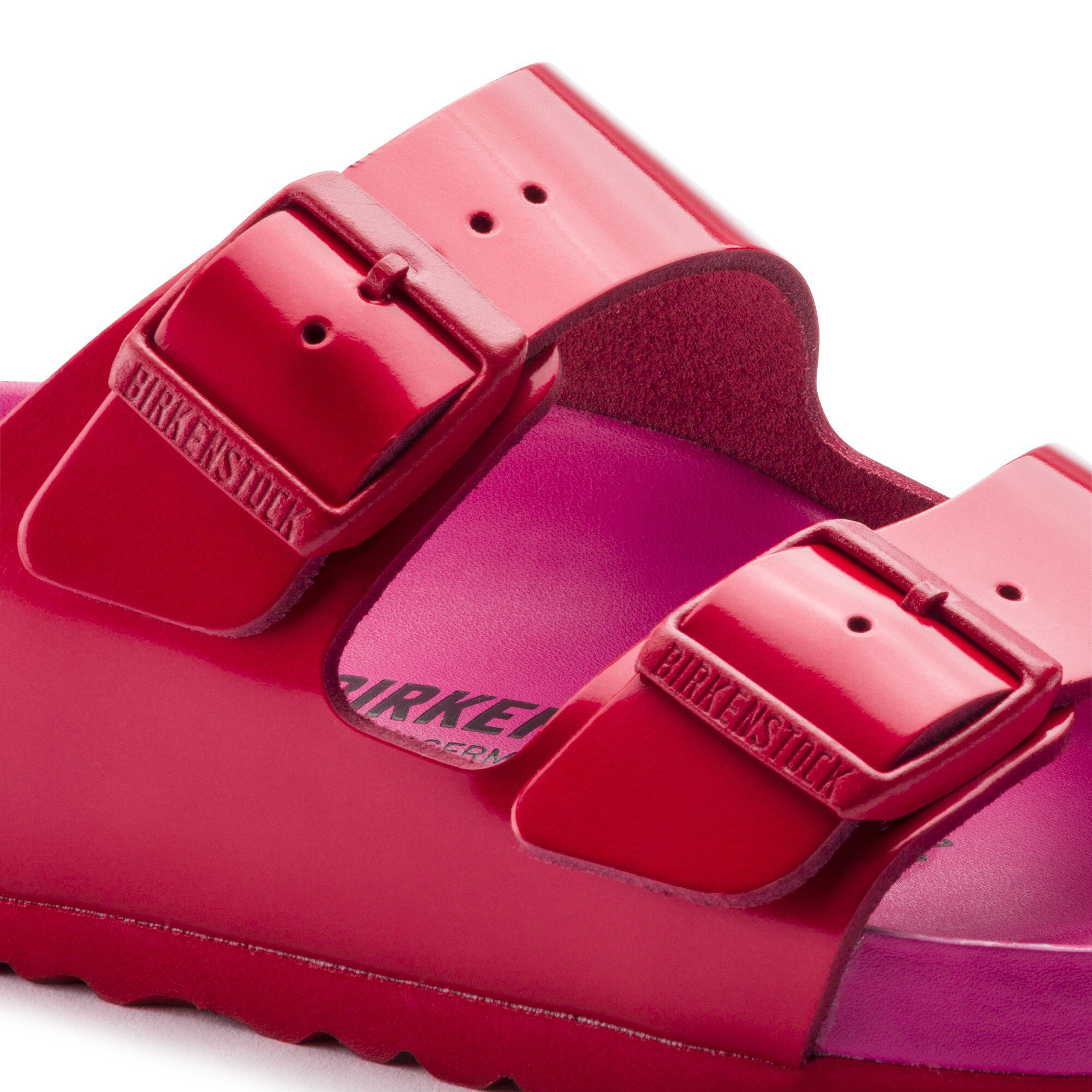 birkenstock red leather