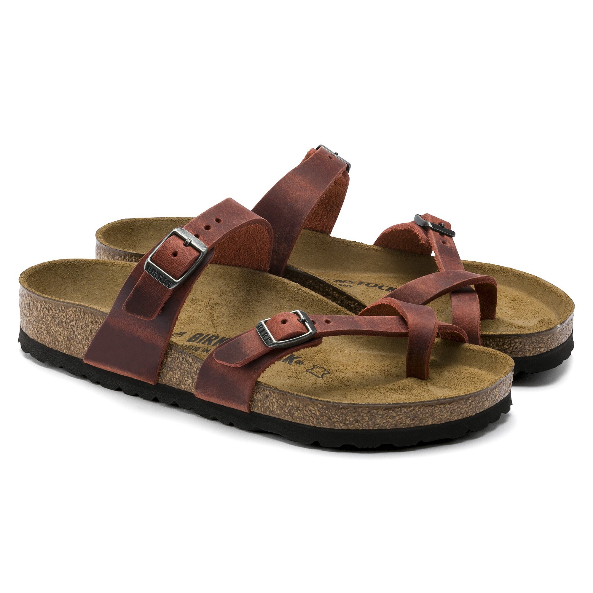 birkenstock mayari oiled leather ochre
