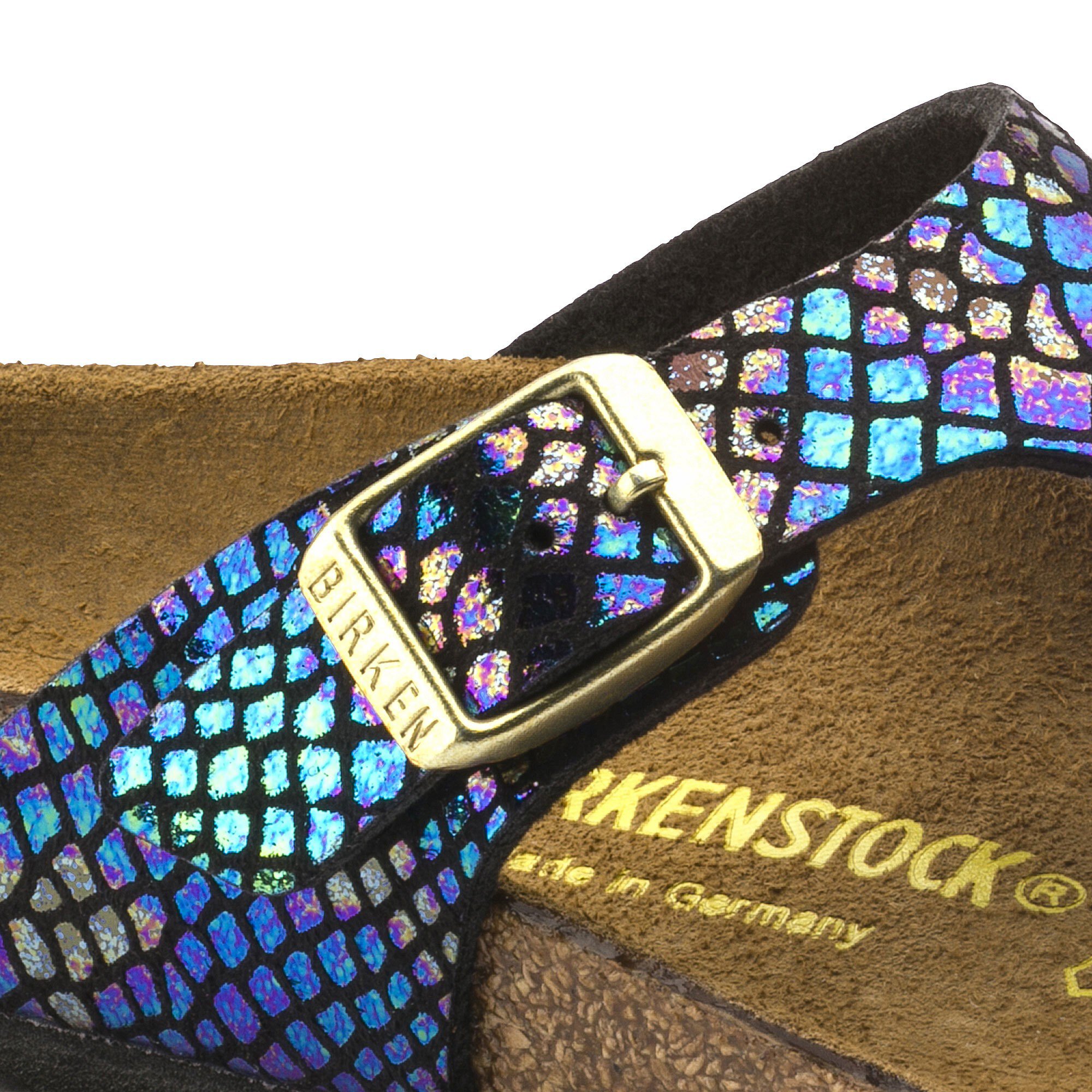 birkenstock shiny snake multicolor