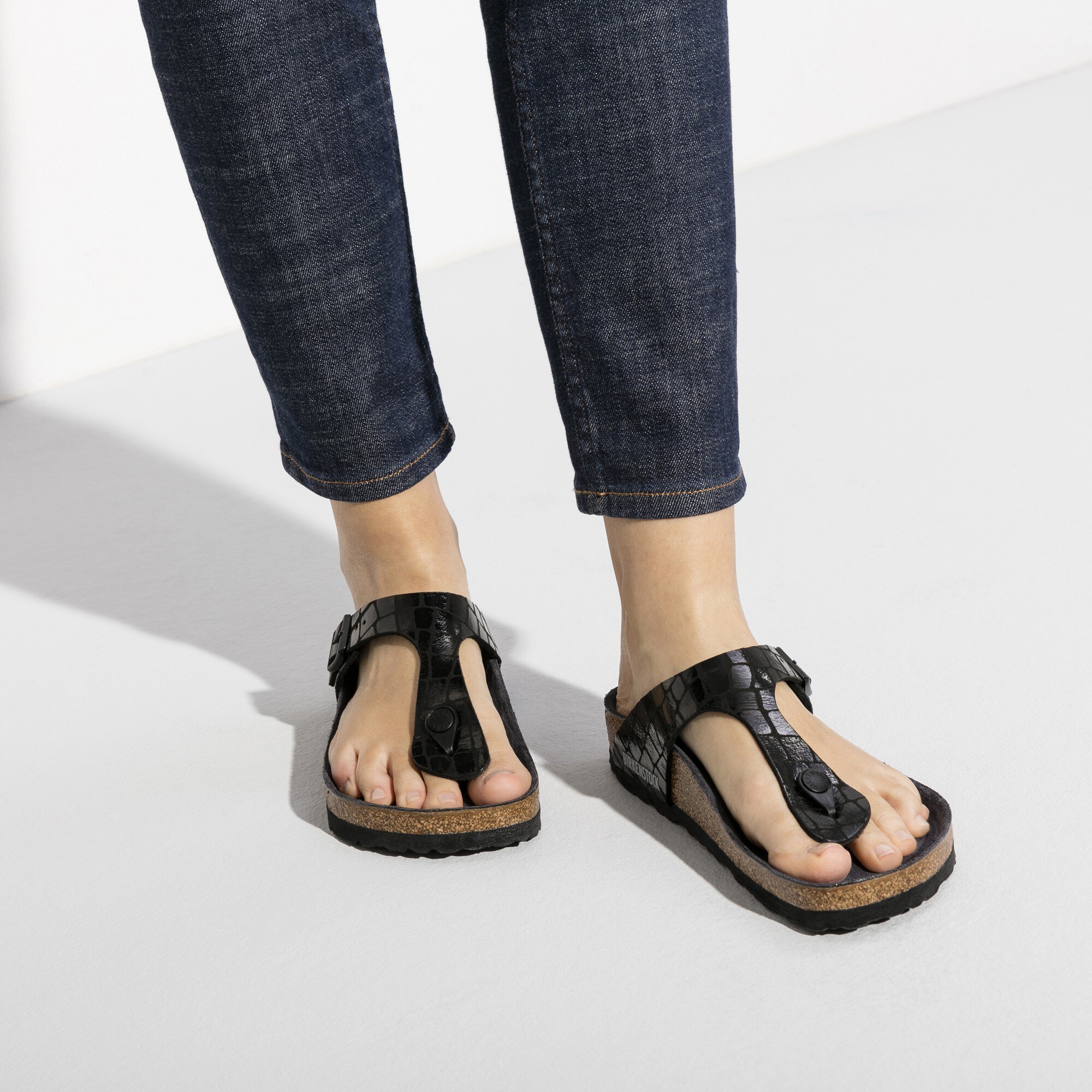gator gleam black birkenstock