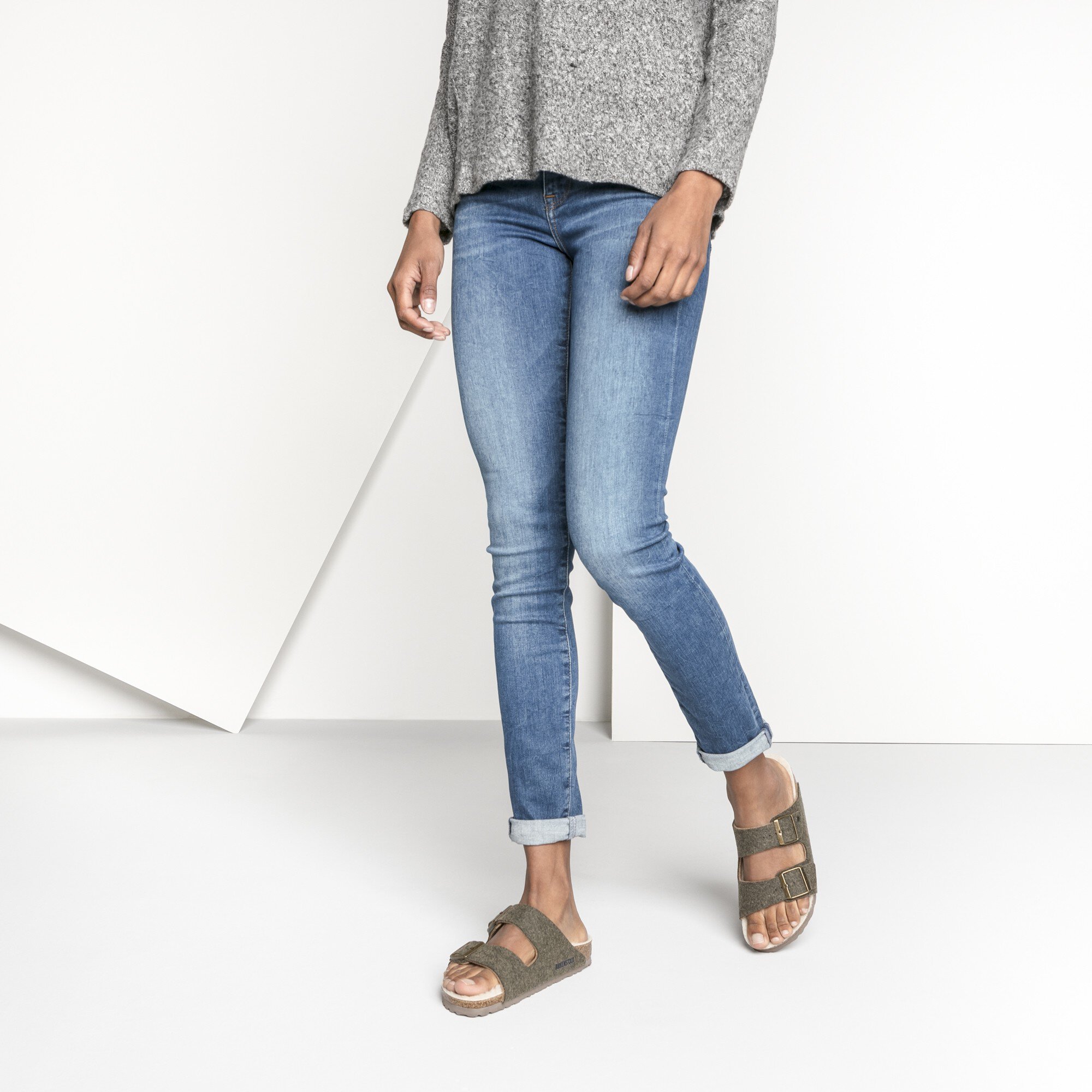 felt birkenstocks