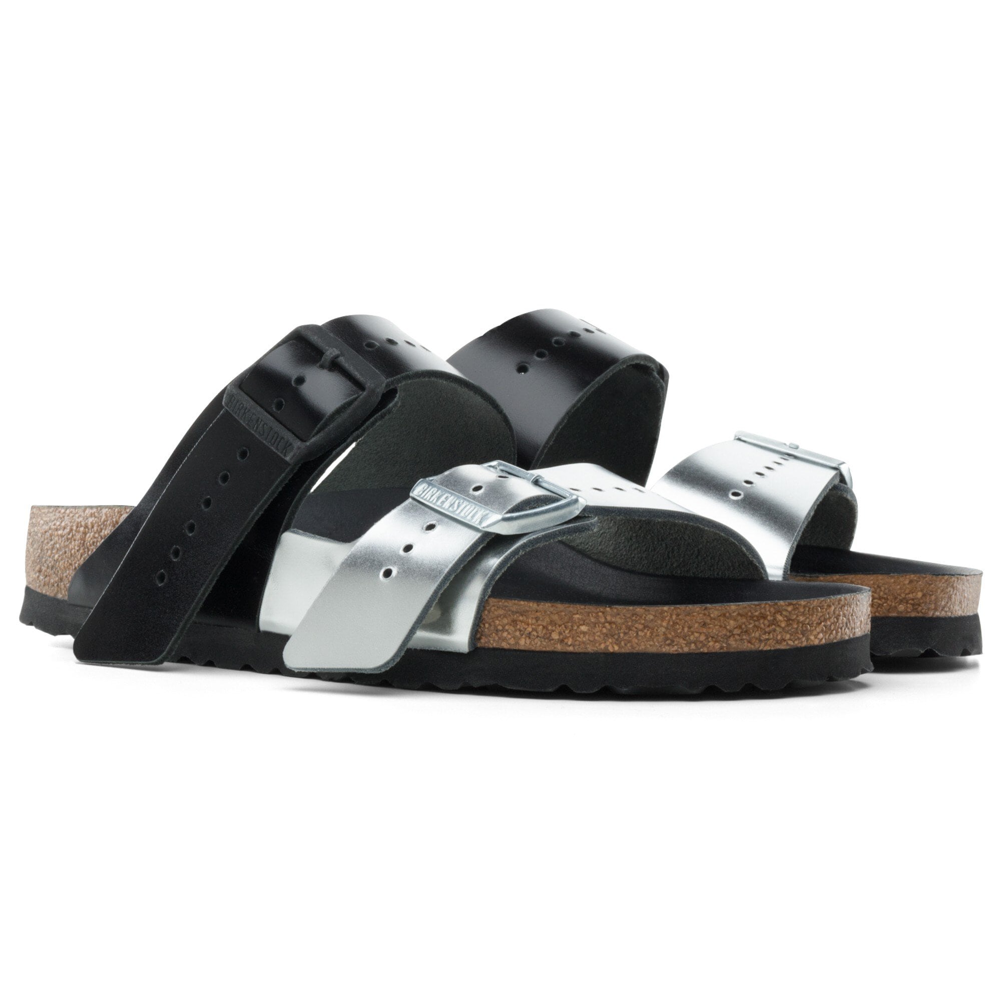 Arizona Rick Owens Leather Black Silver | BIRKENSTOCK