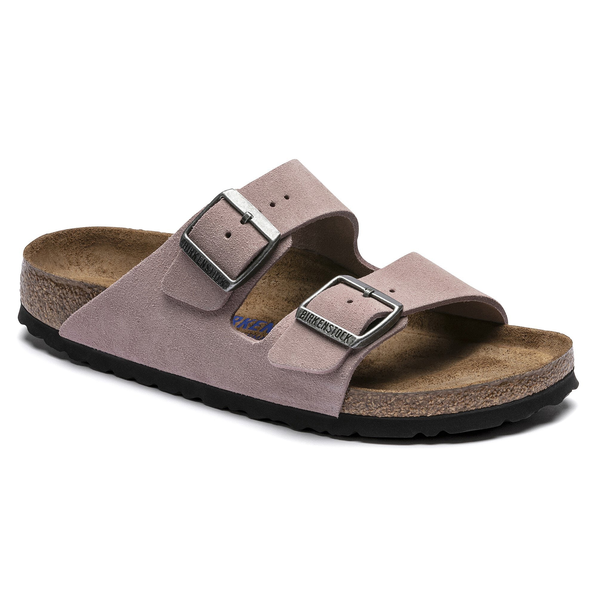 Arizona Soft Footbed Suede Leather Lavender Blush BIRKENSTOCK