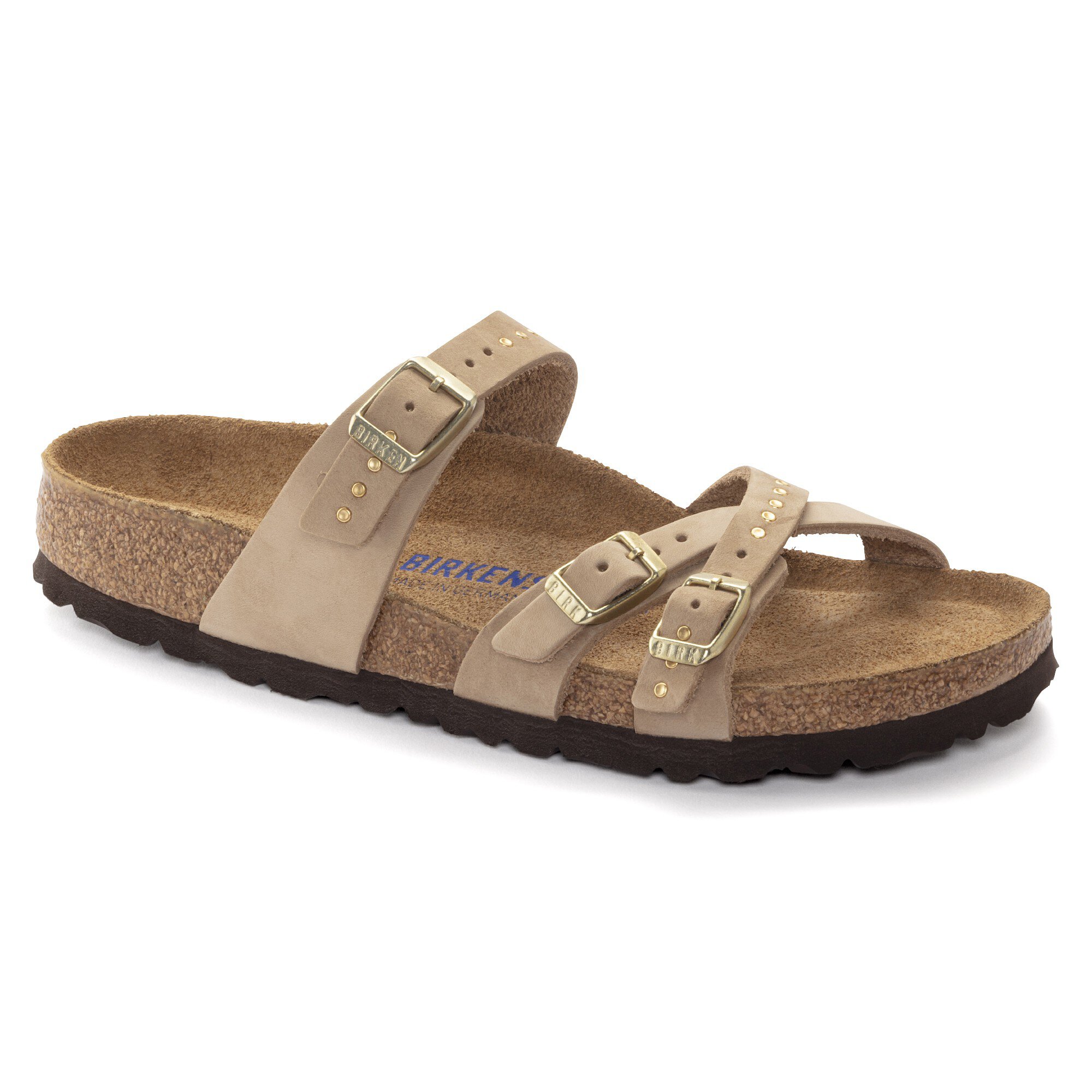 Franca Soft Footbed Nubuck Leather Sandcastle | BIRKENSTOCK