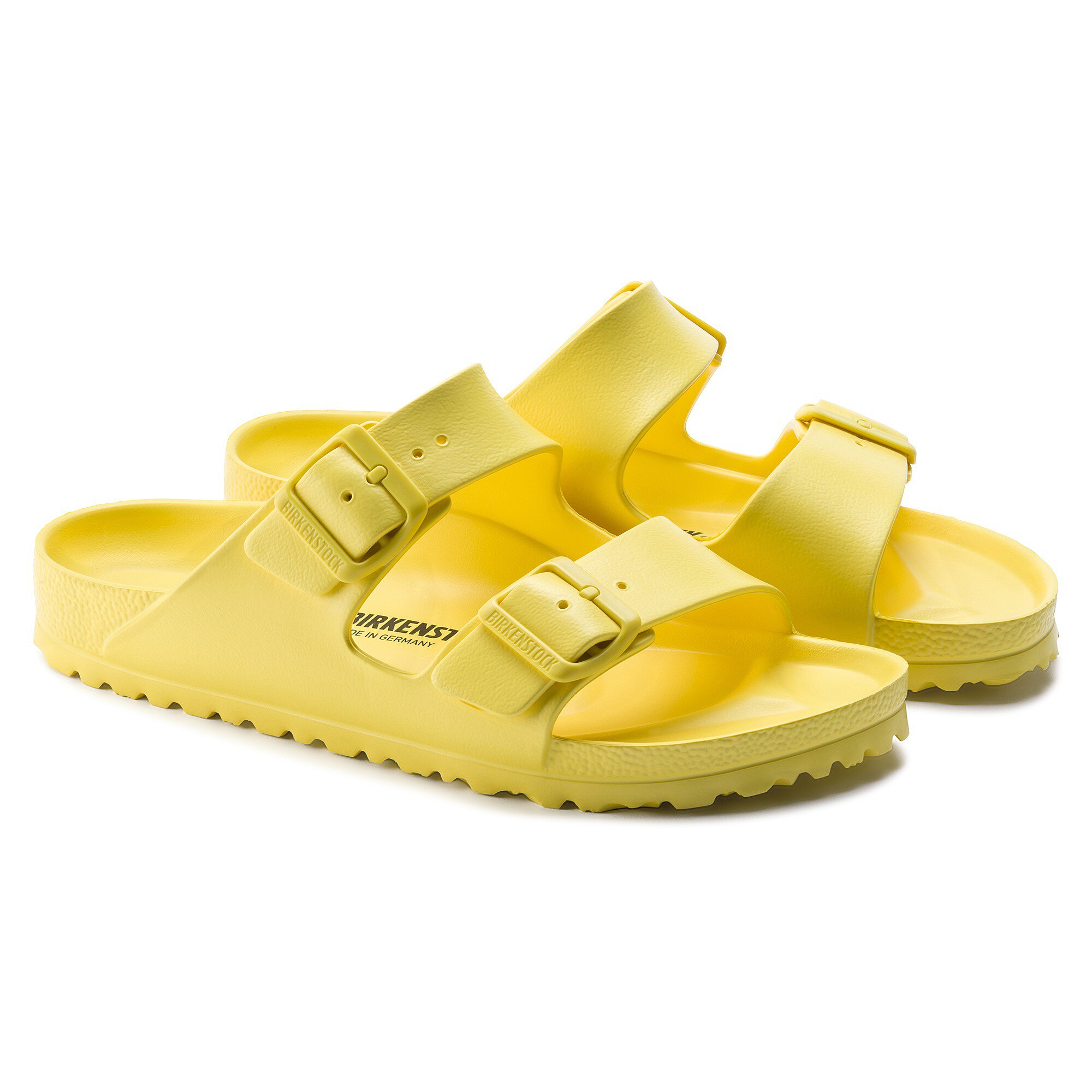 yellow birkenstock arizona eva