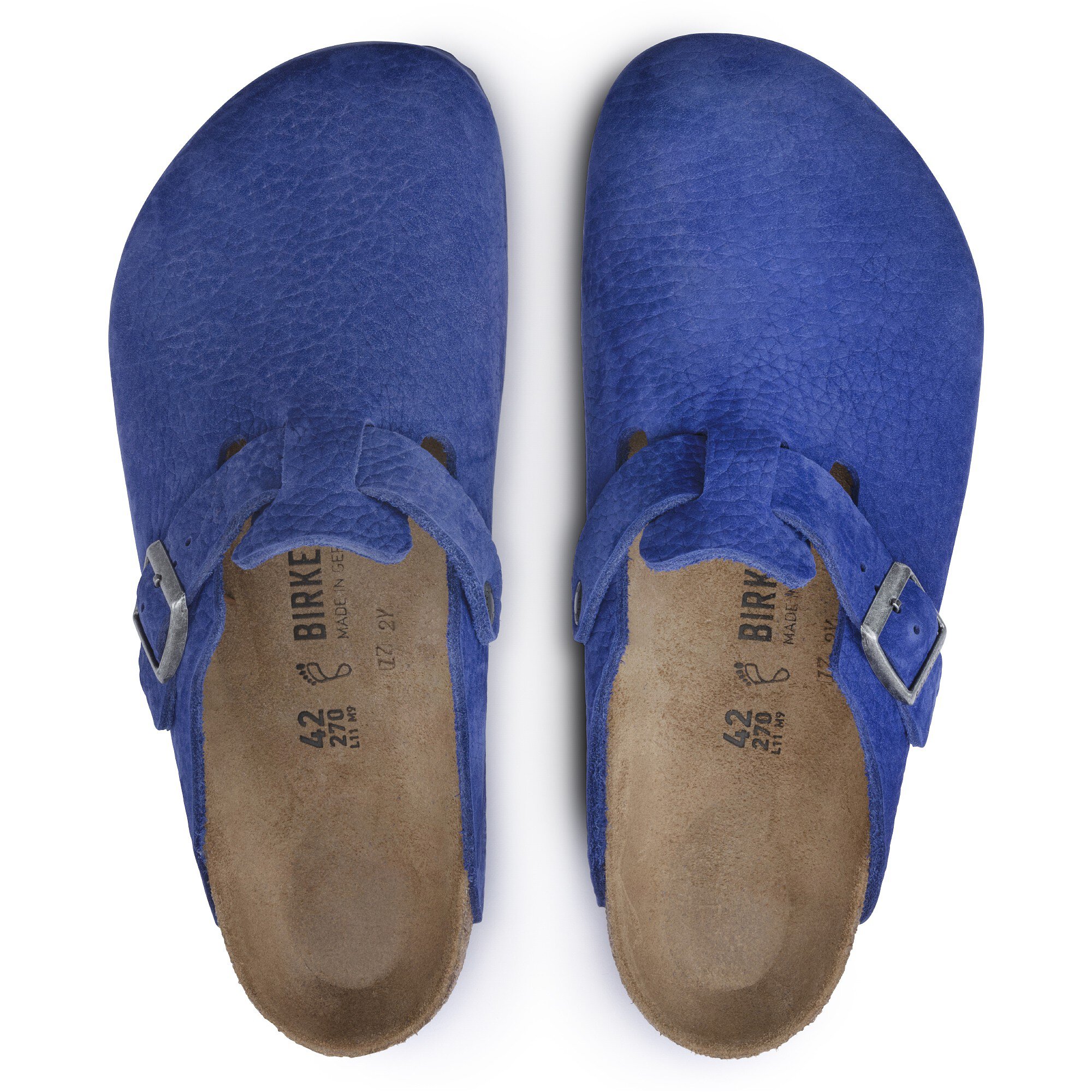 Boston Nubuck Leather Indigo Blue