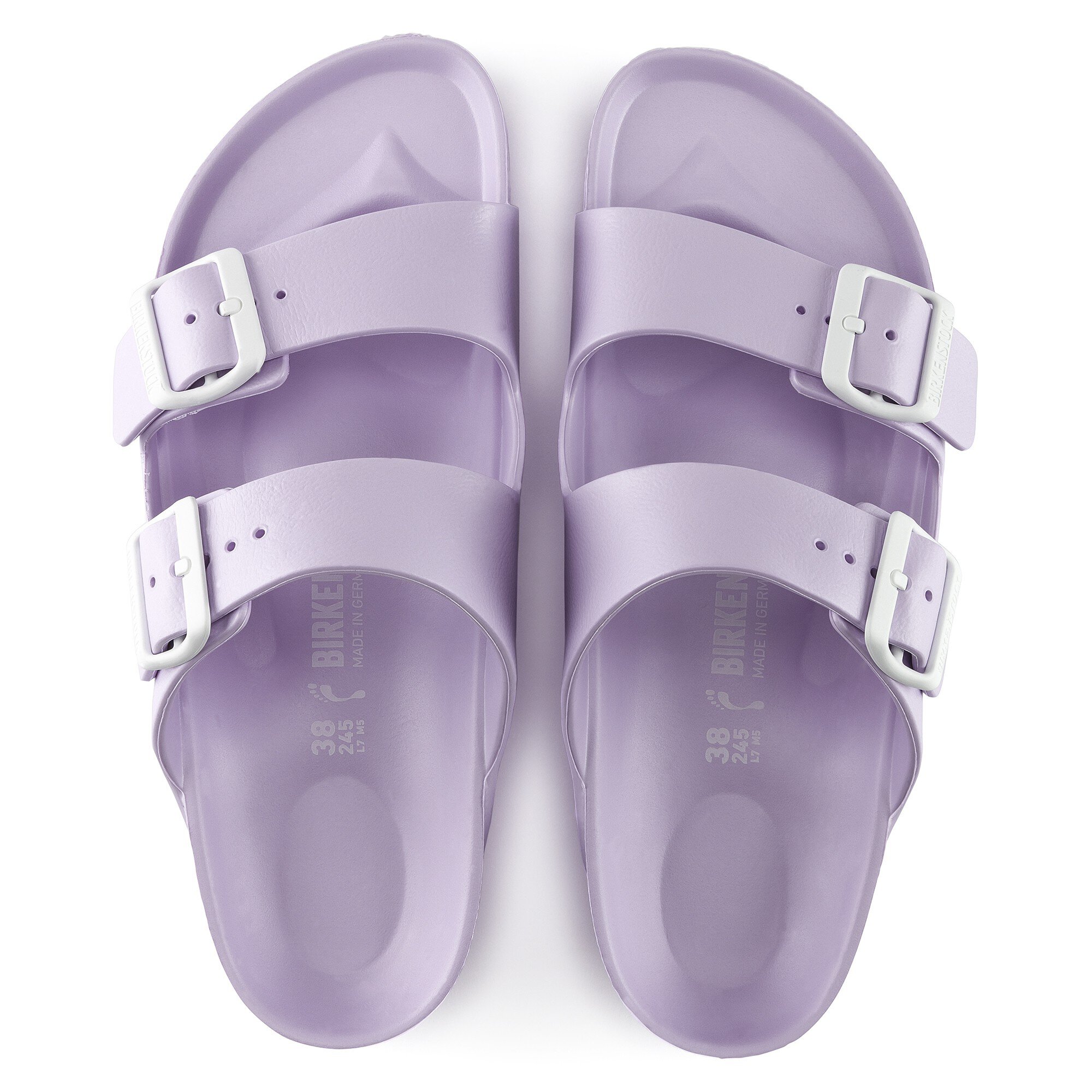 light purple birkenstocks