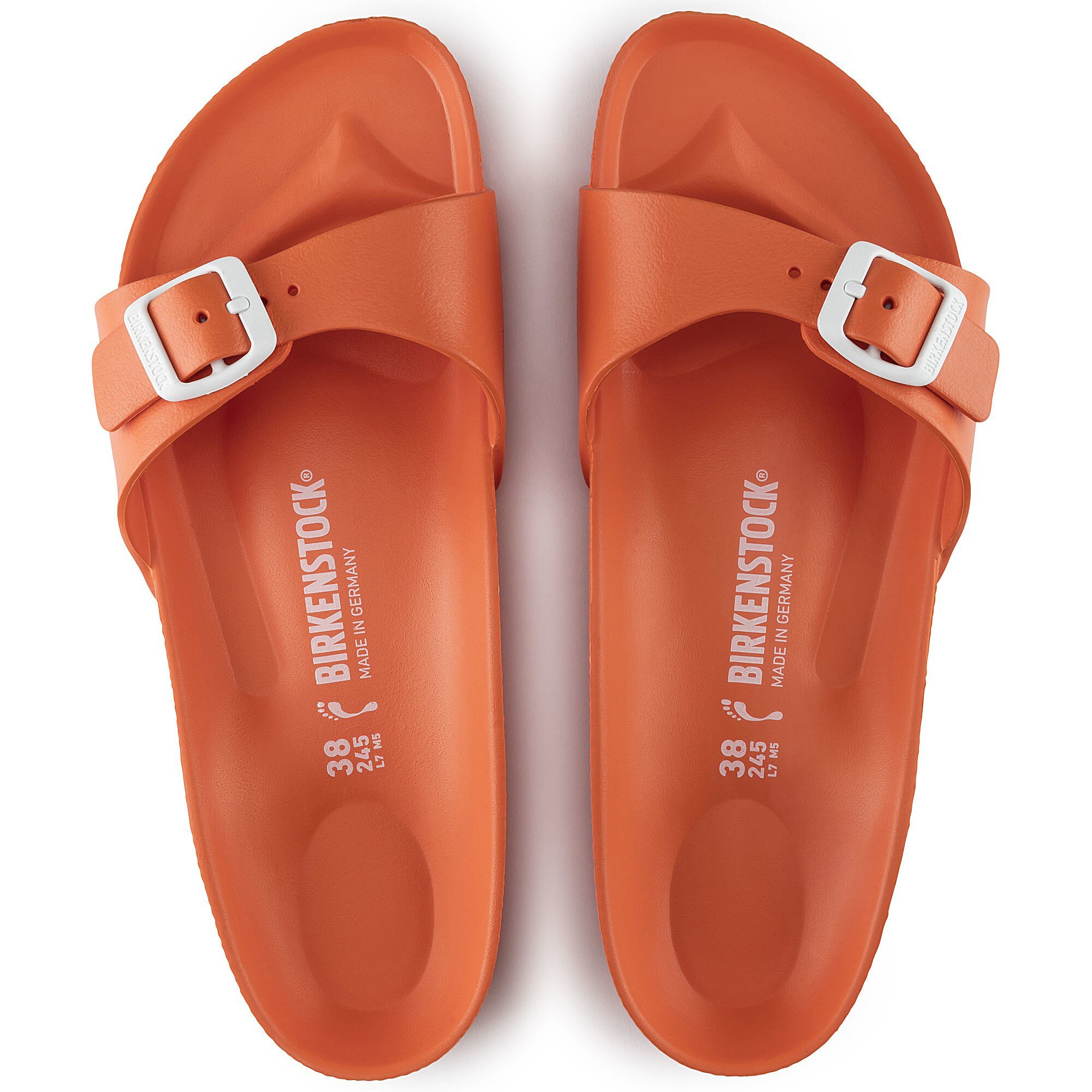 coral birkenstock eva