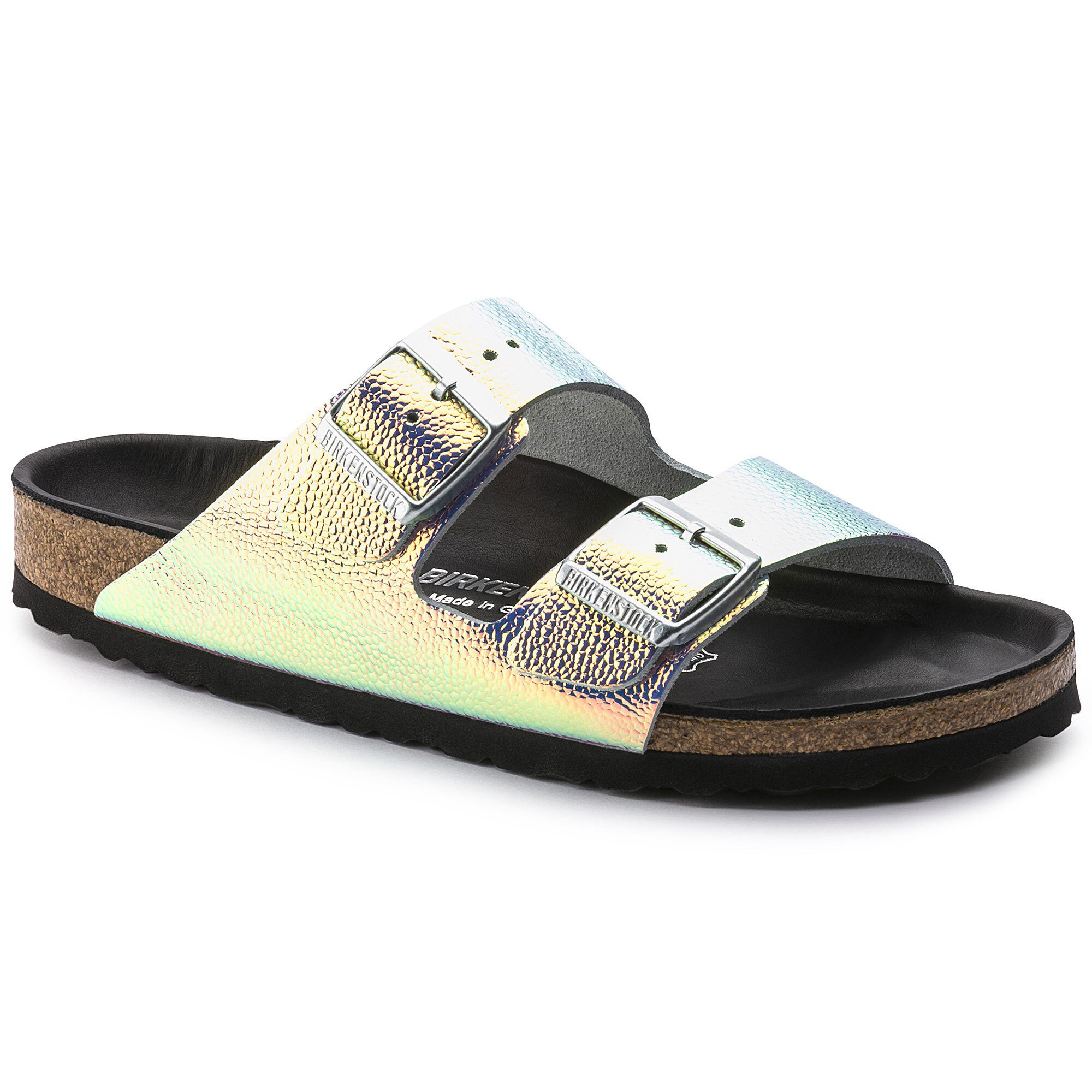 birkenstock ombre pearls silver black