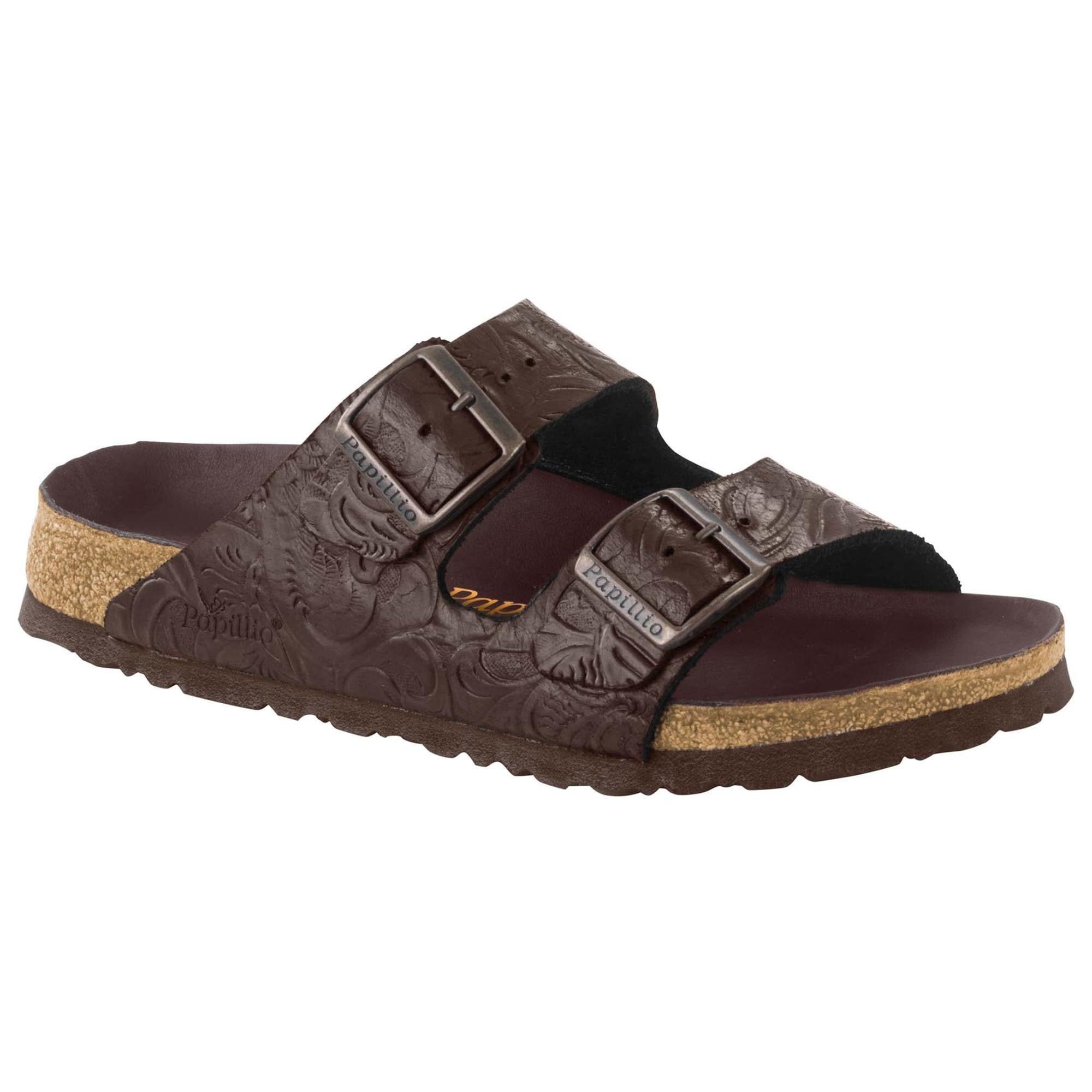 Arizona Embossed Leather Relief Brown | BIRKENSTOCK