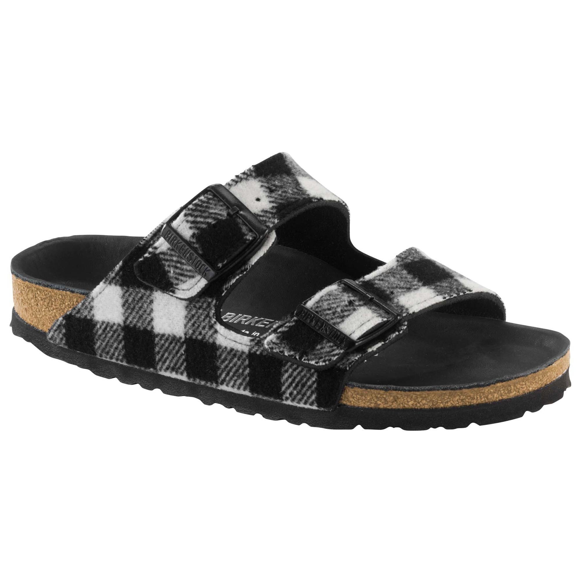 black and white birkenstocks