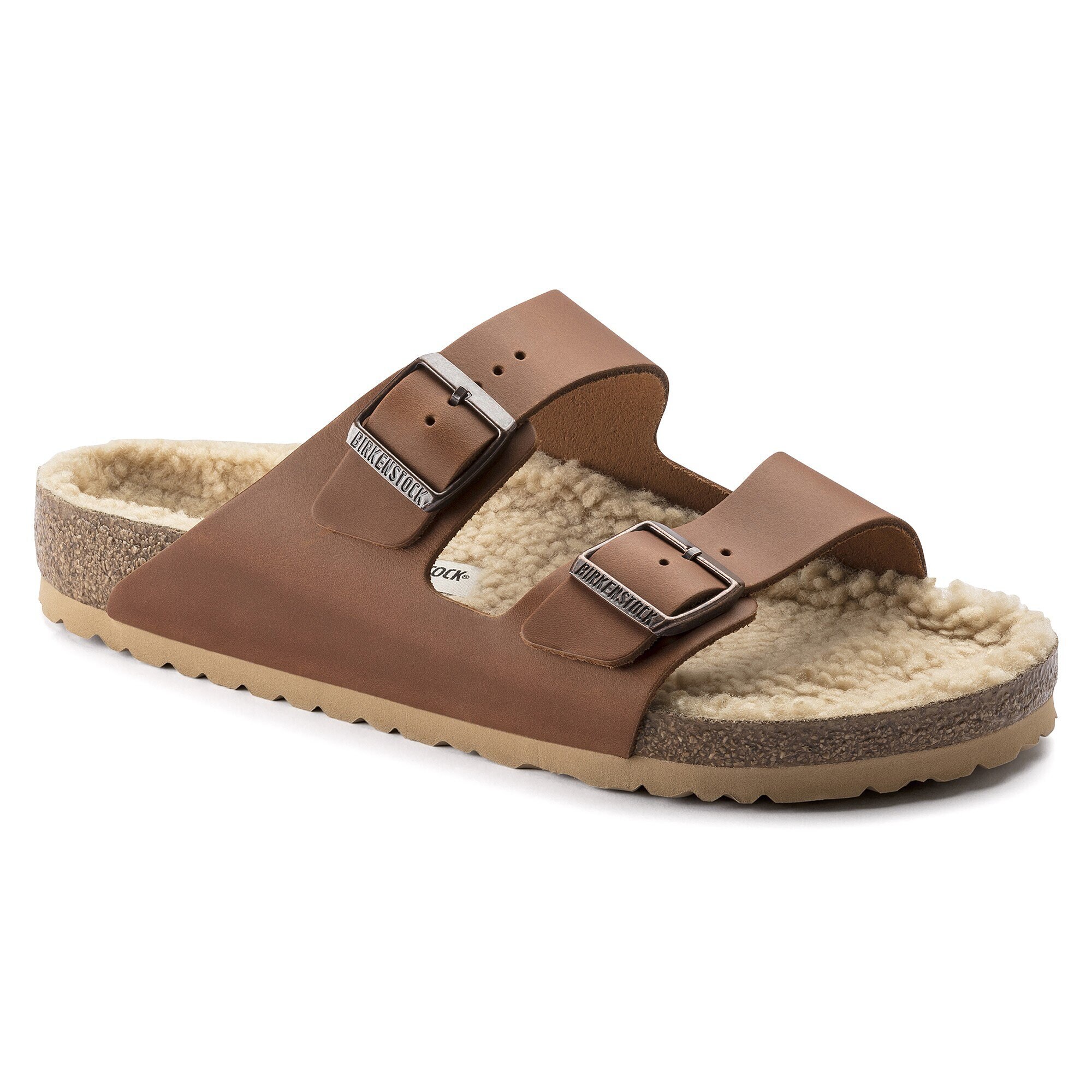 cognac birkenstocks