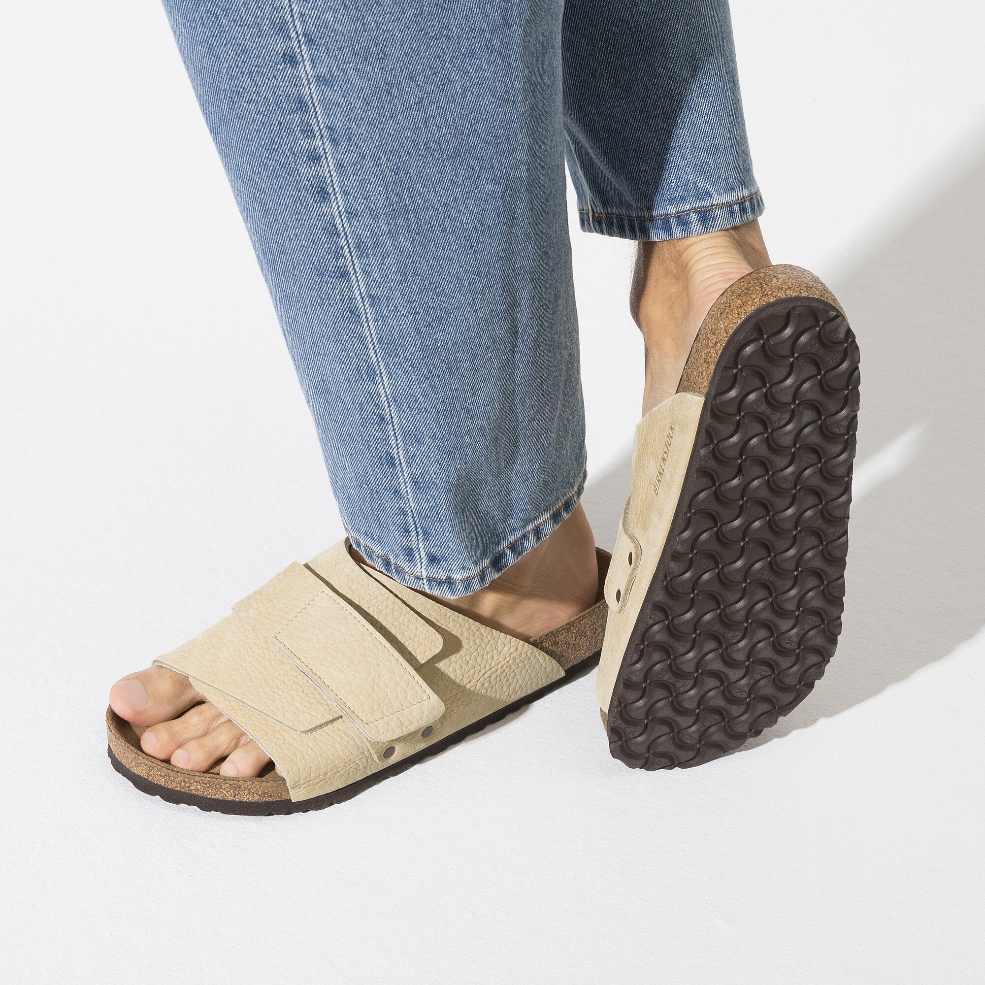 Kyoto Soft Footbed Nubuck Leather Desert Buck Almond
