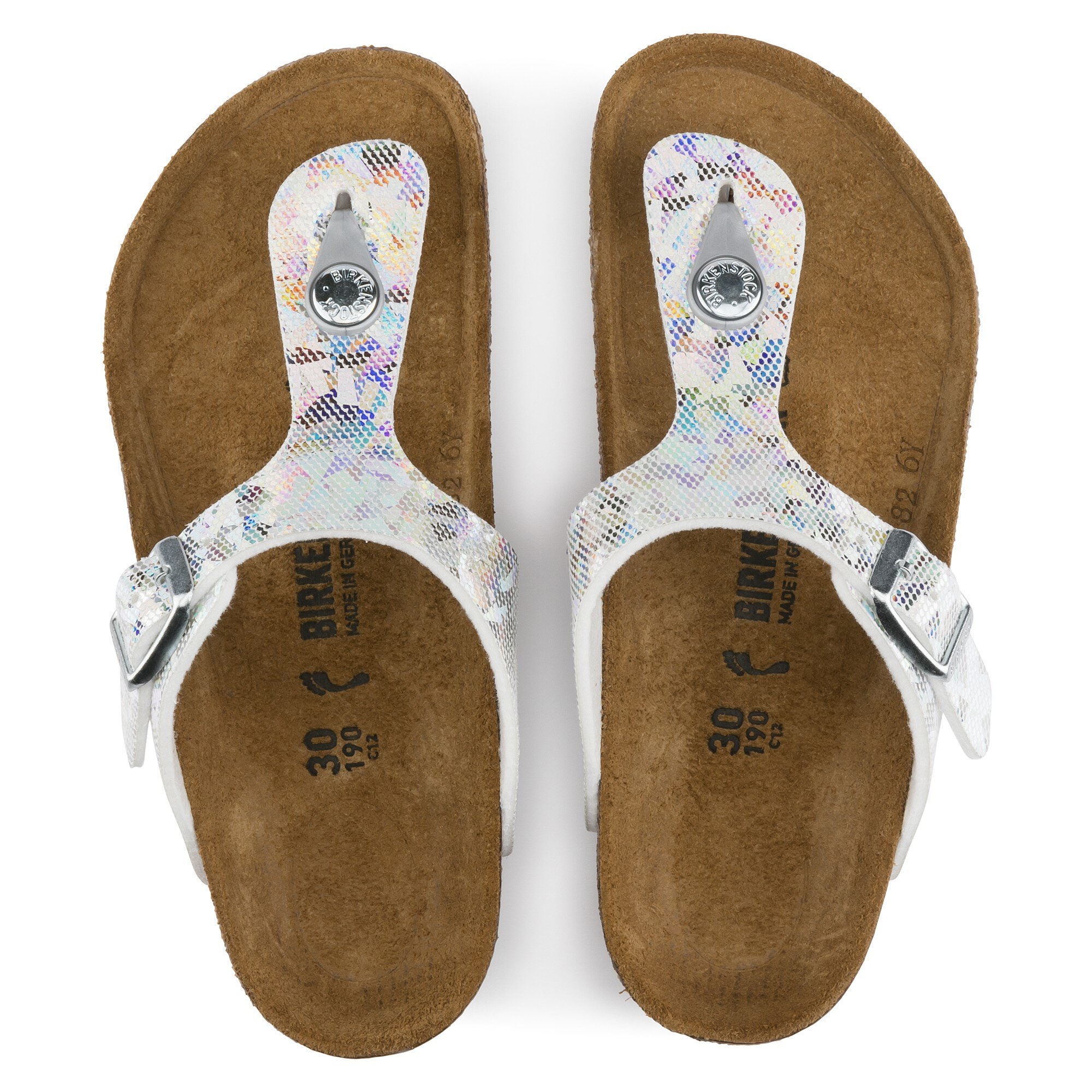 Birkenstock sales gizeh holographic