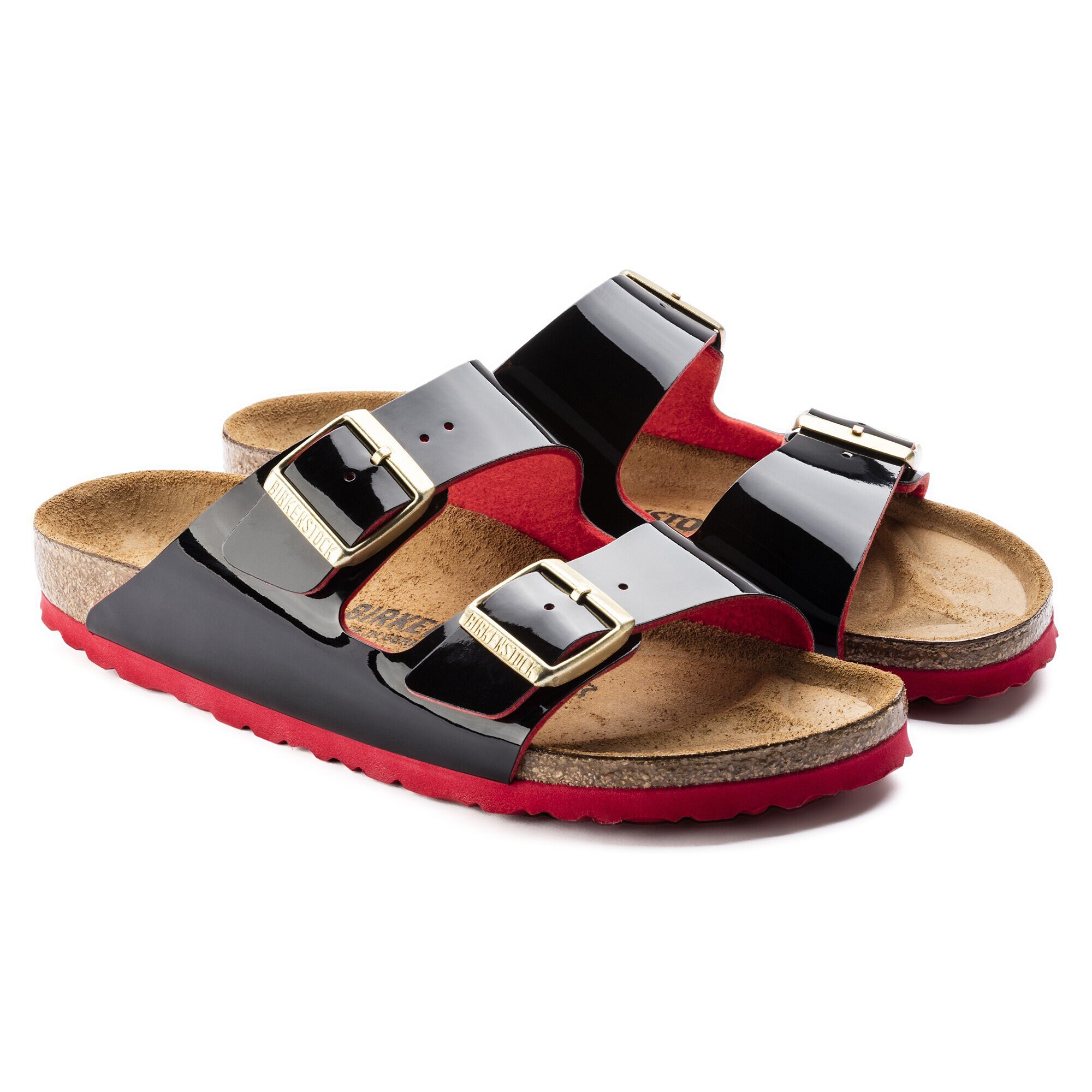 black patent birko flor