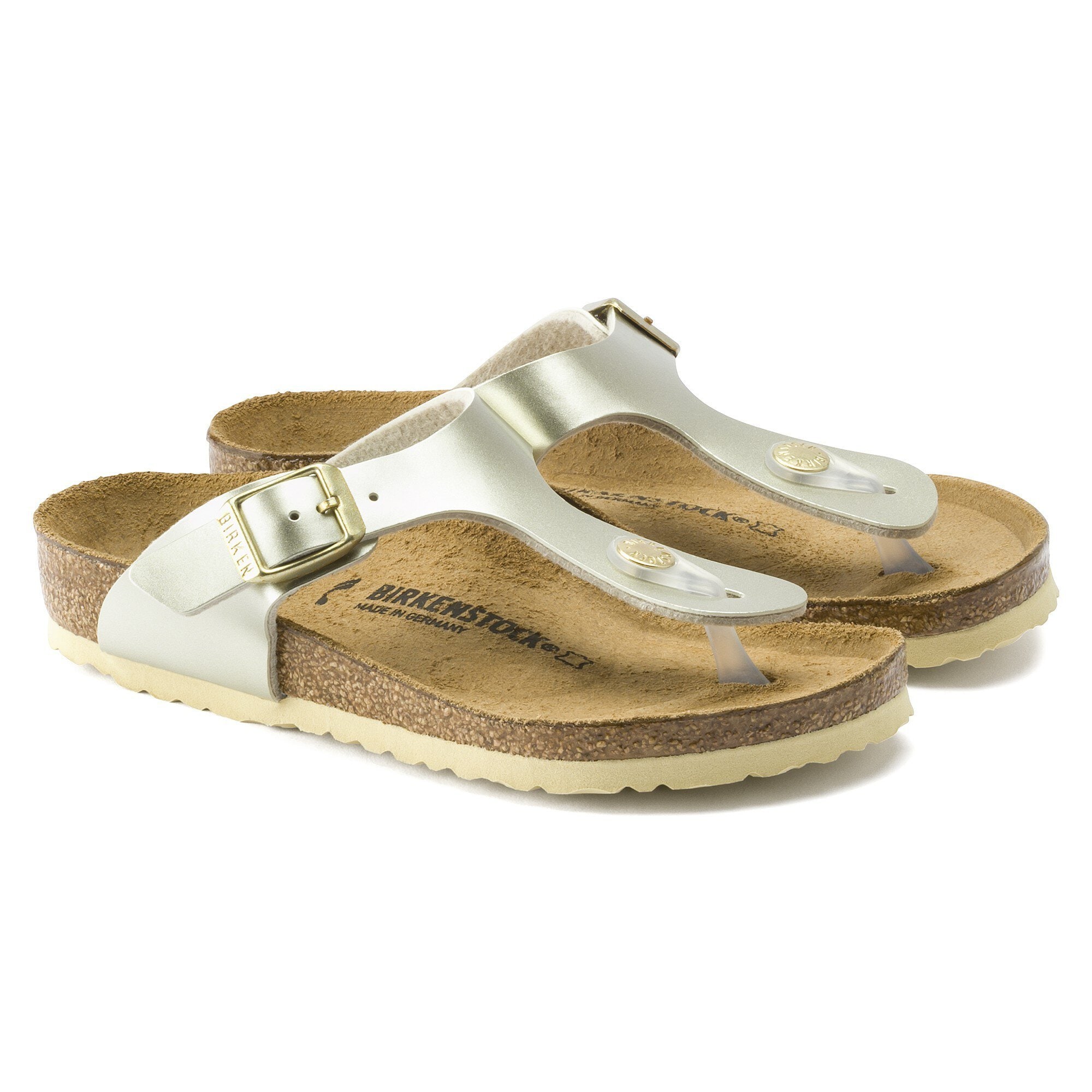 Birkenstock gizeh metallic gold outlet