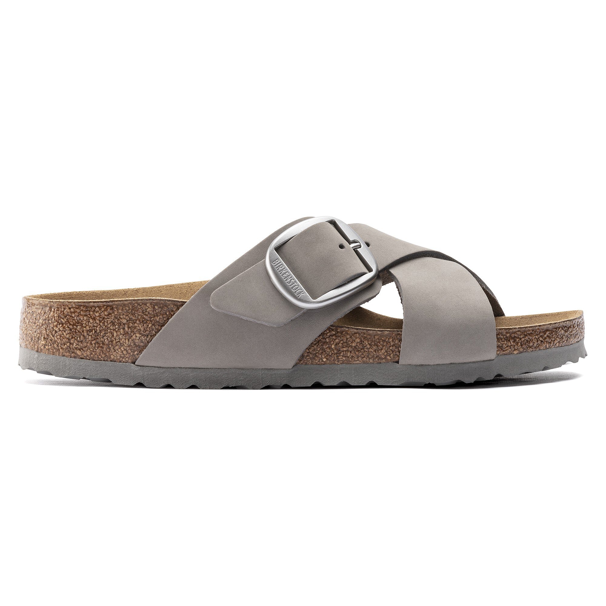 Siena Big Buckle Leather Gray BIRKENSTOCK