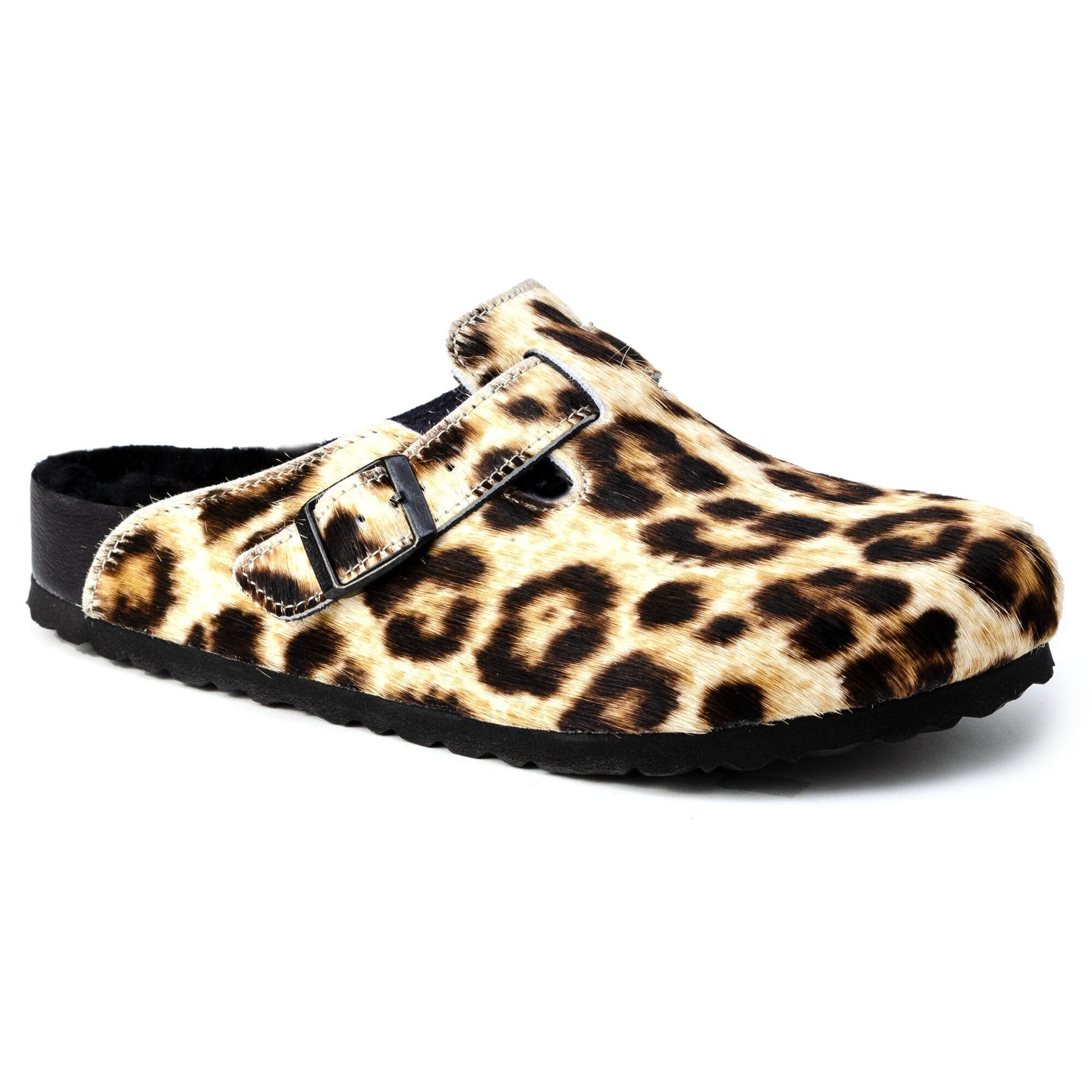leopard birkenstocks clogs