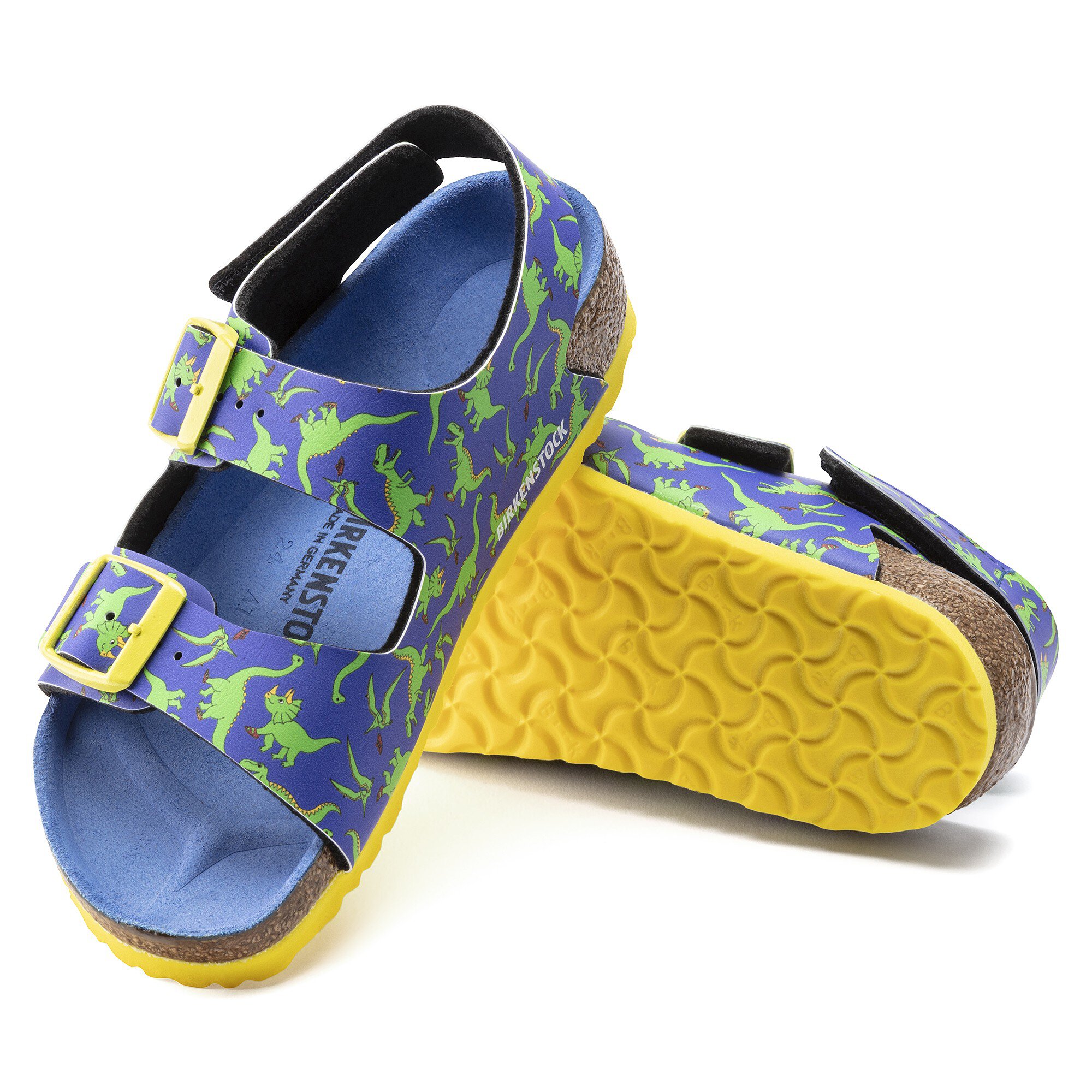 Verdachte bron bende Milano HL Kids Birko-Flor Best Friends Dino Ultra Blue | BIRKENSTOCK