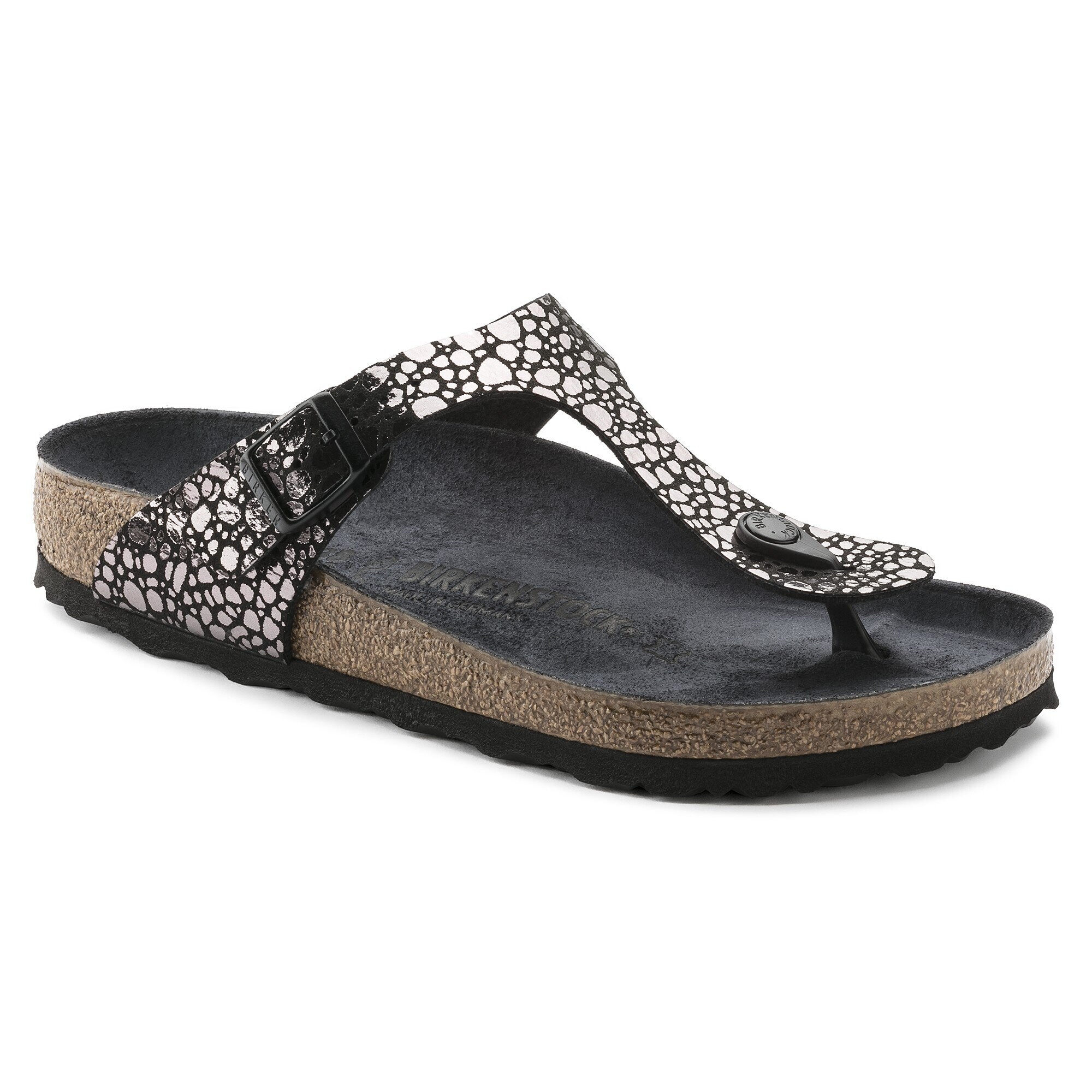 birkenstock mayari black metallic stone