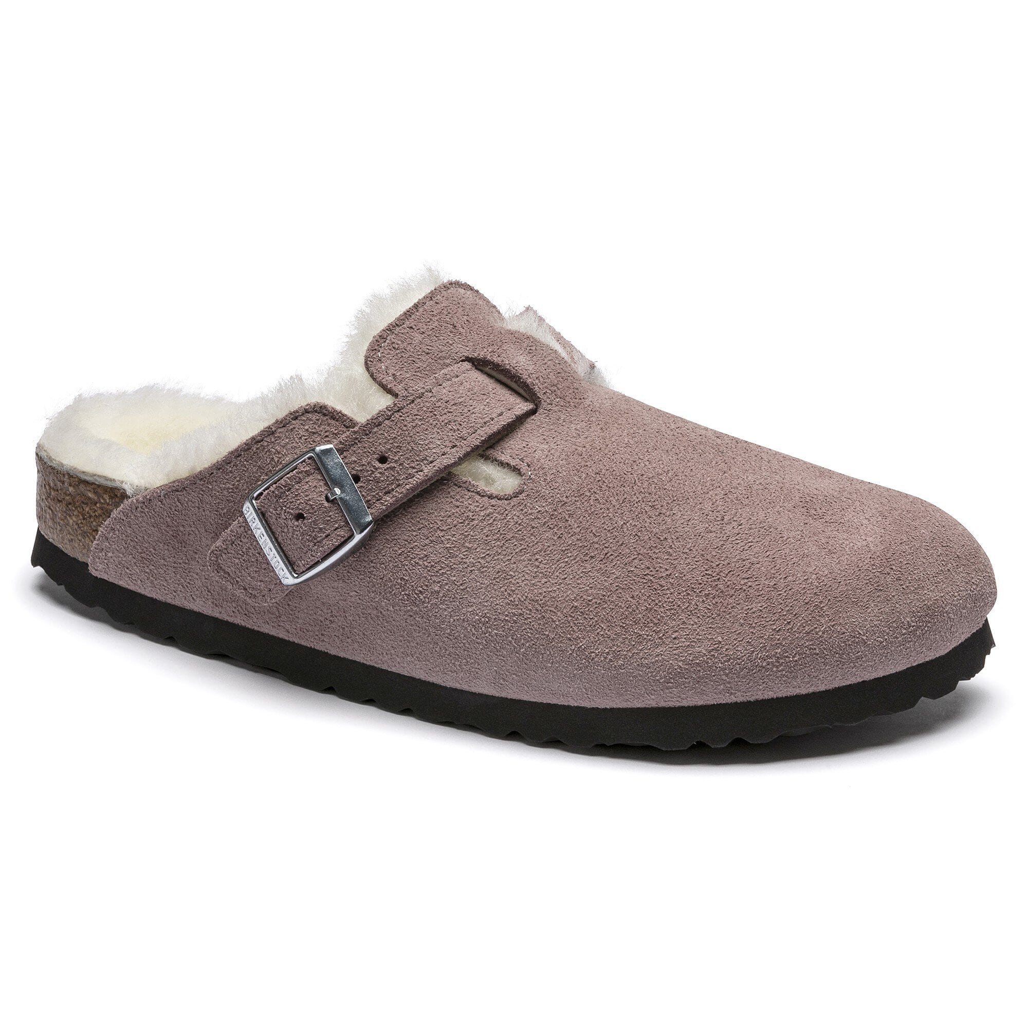Boston Shearling Suede Leather Lavender Blush BIRKENSTOCK