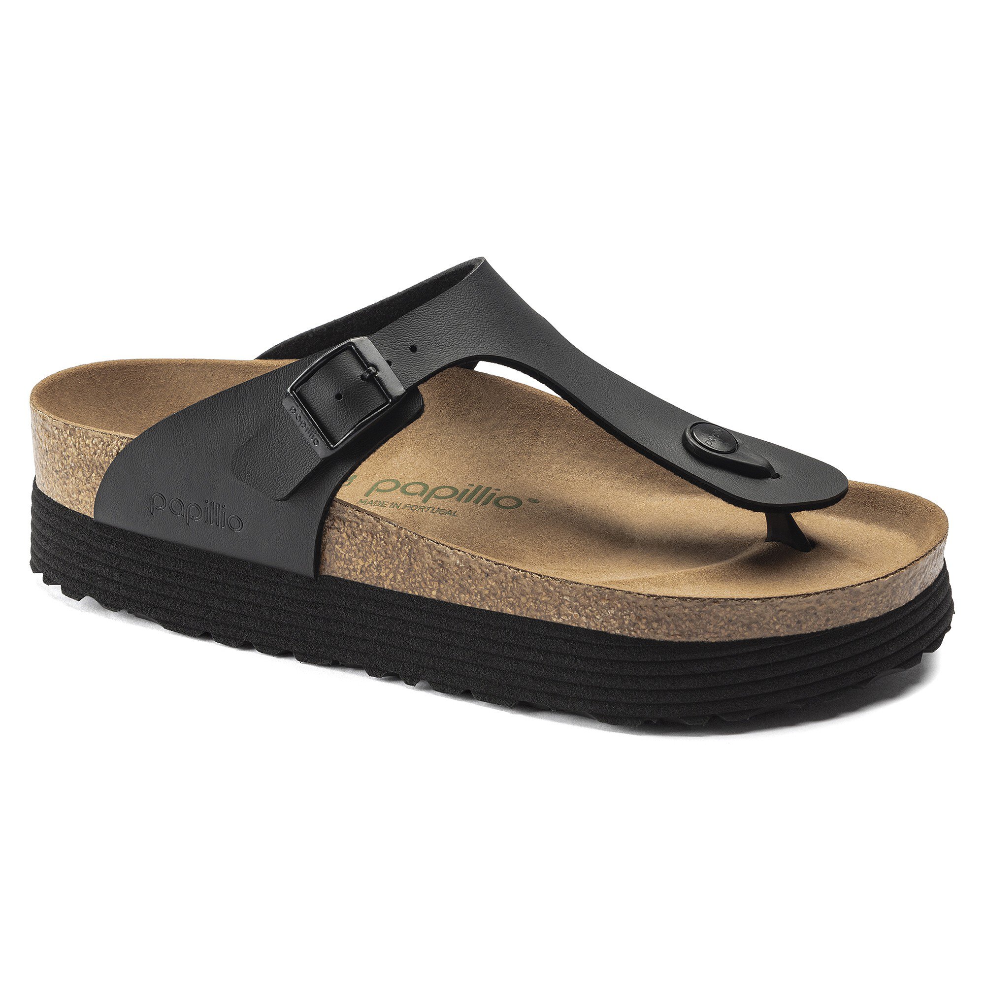 Udfordring apt tilstødende Gizeh Platform Vegan Birko-Flor Black | BIRKENSTOCK