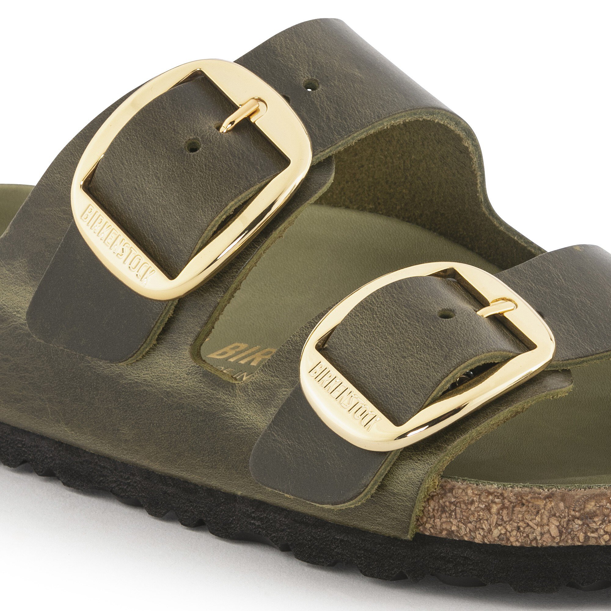 Birkenstock Arizona Big Buckle Sandal Shearling Olive