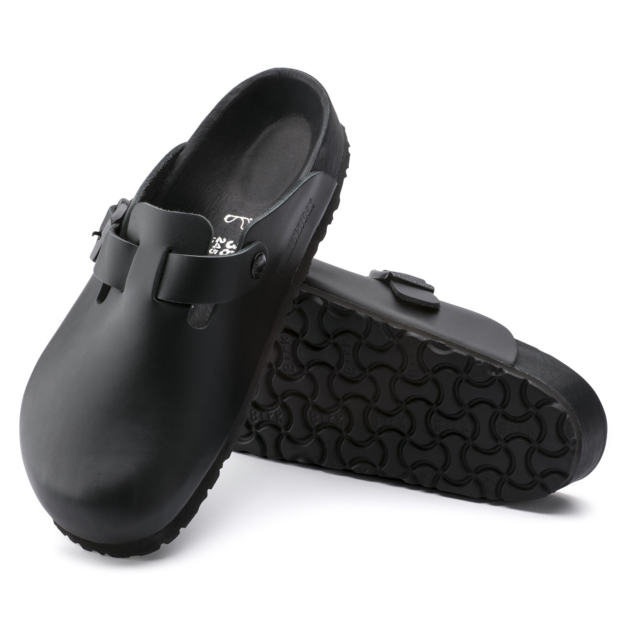 birkenstock boston natural leather