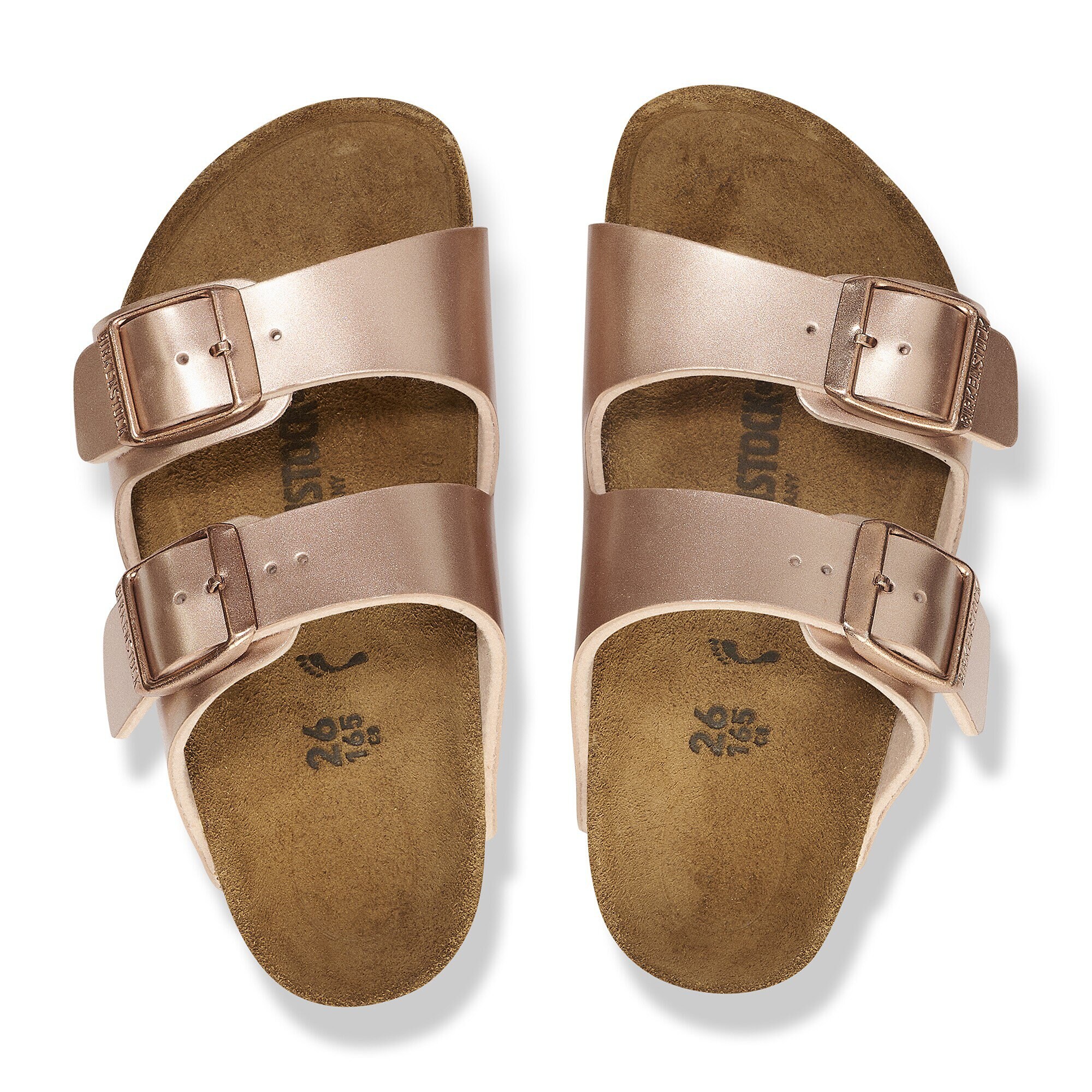 Arizona birkenstock copper metallic on sale