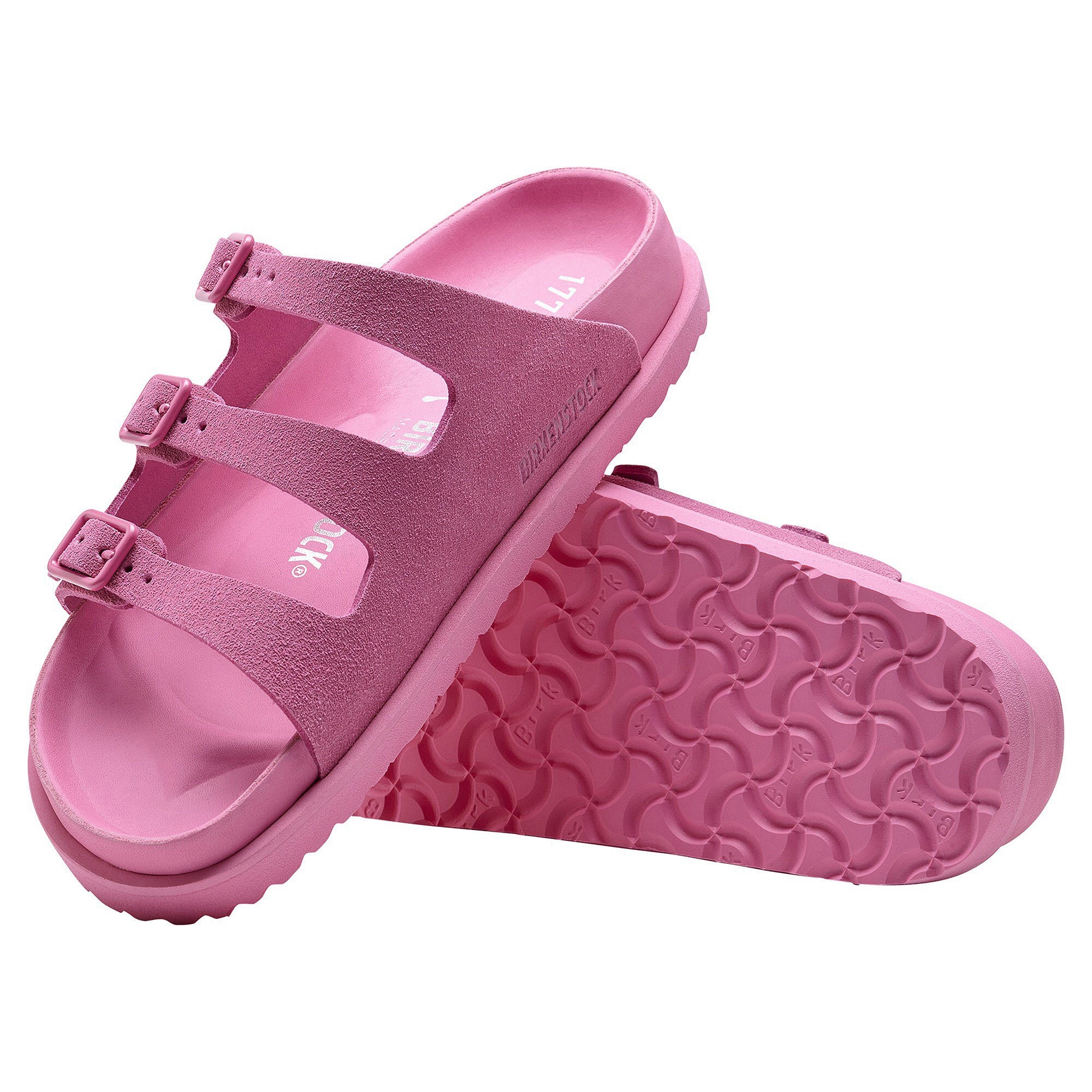 サンダル・ミュール Birkenstock 1774 Pink Leather Sylt Padded Slippers 1774 III Sylt Leather Powder Blue | BIRKENSTOCK