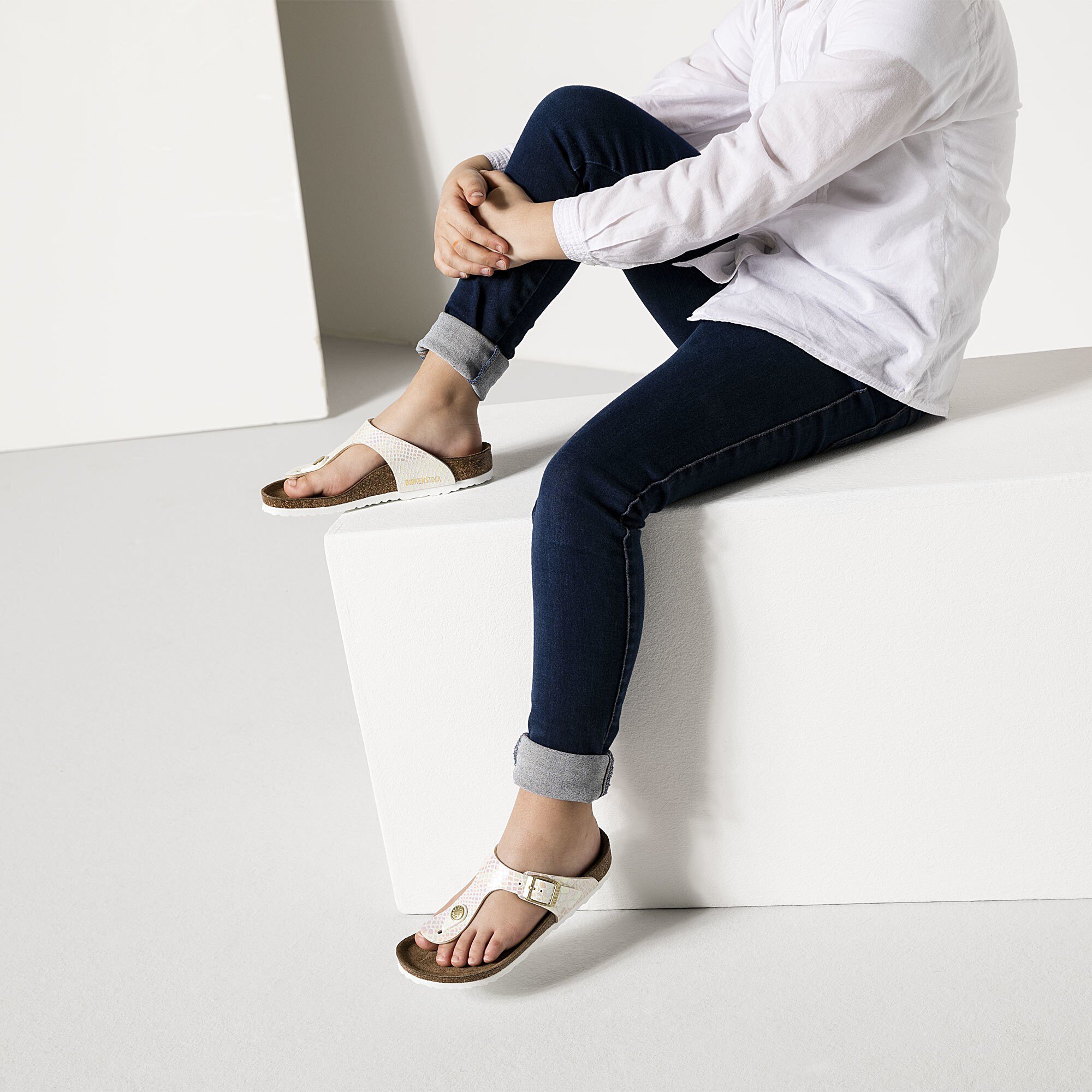 Gizeh Birko Flor Shiny Snake Cream