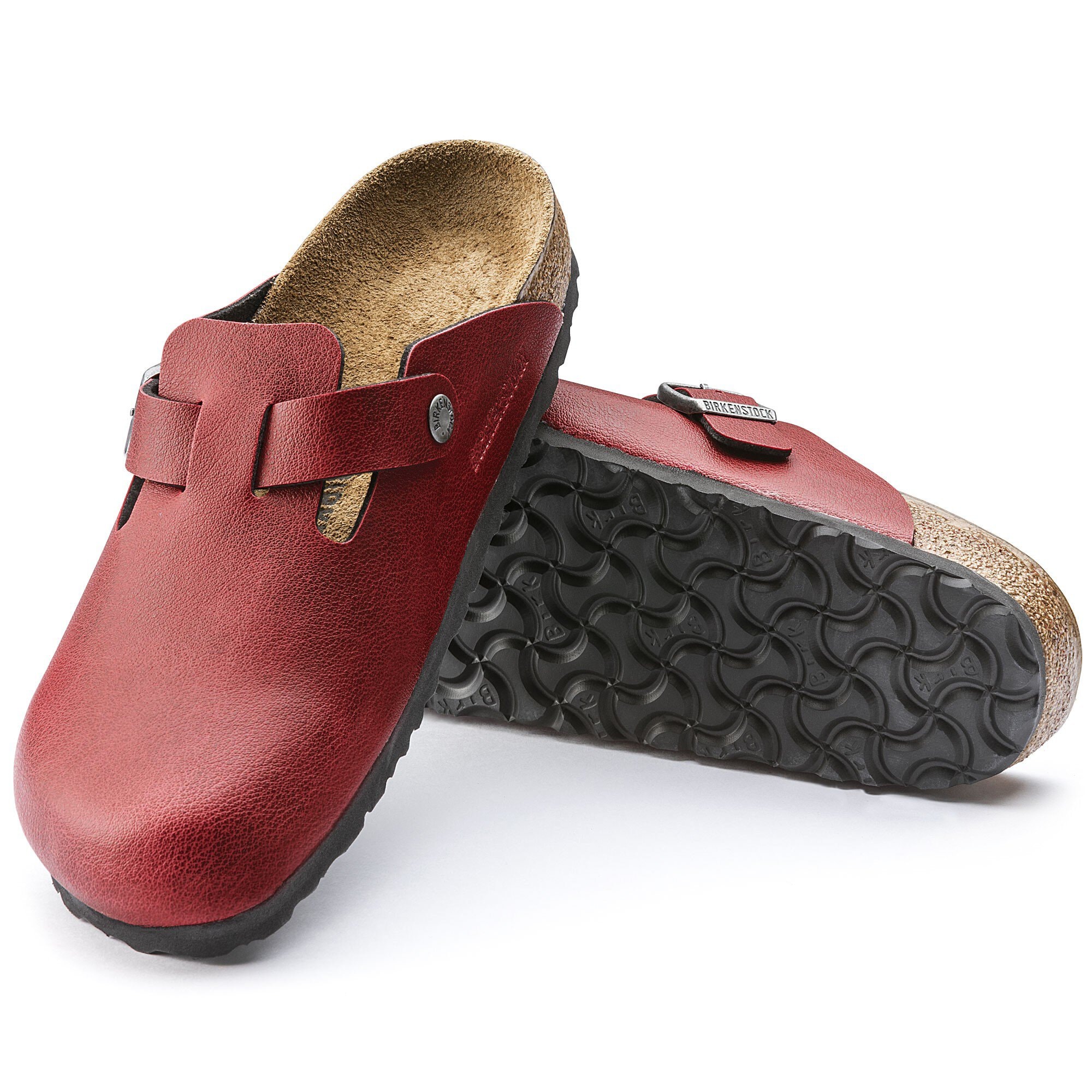 Iedereen de studie Beeldhouwwerk Boston Birko-Flor Pull Up Bordeaux | BIRKENSTOCK